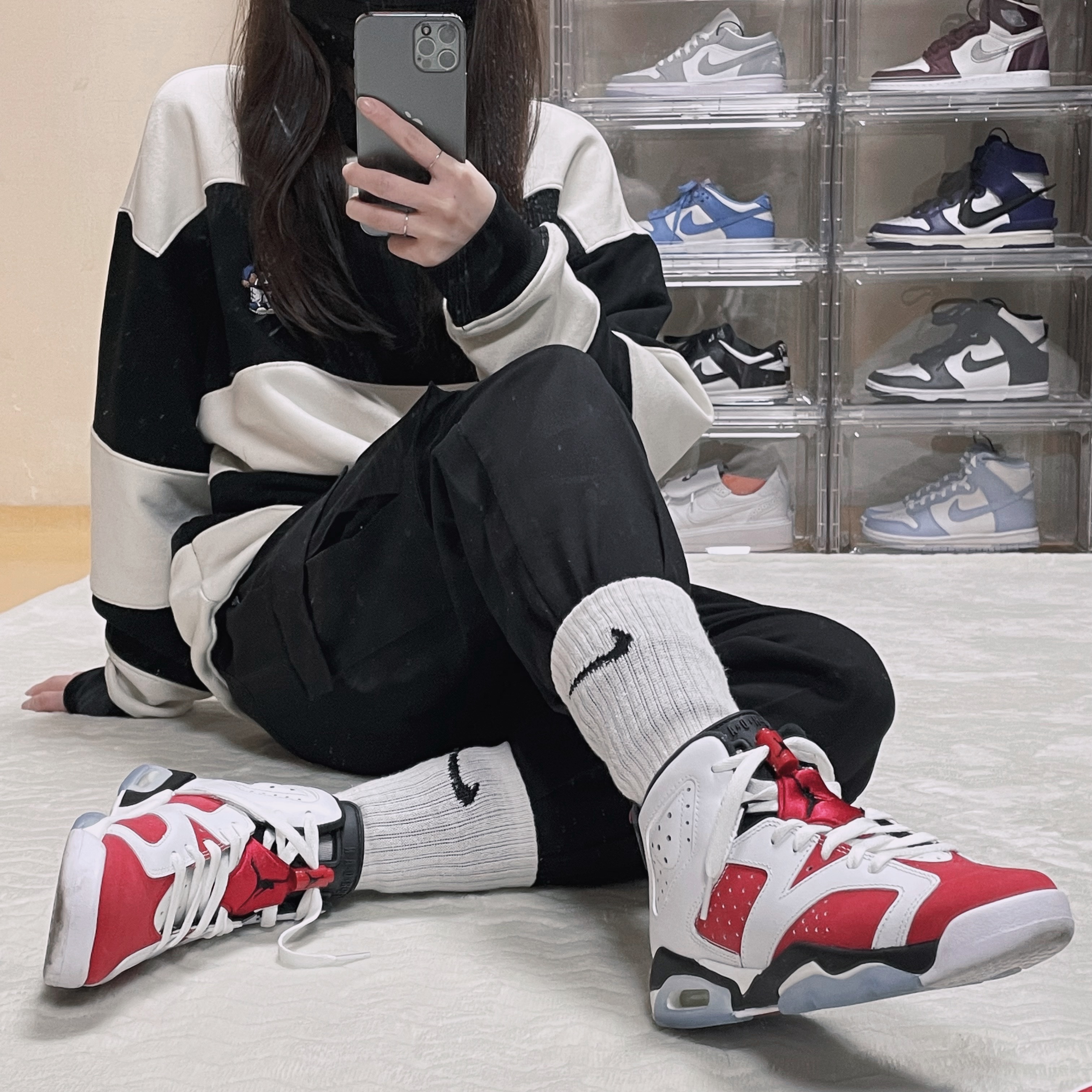 (GS) Jordan 6 Retro Carmine 2021 착용 스타일