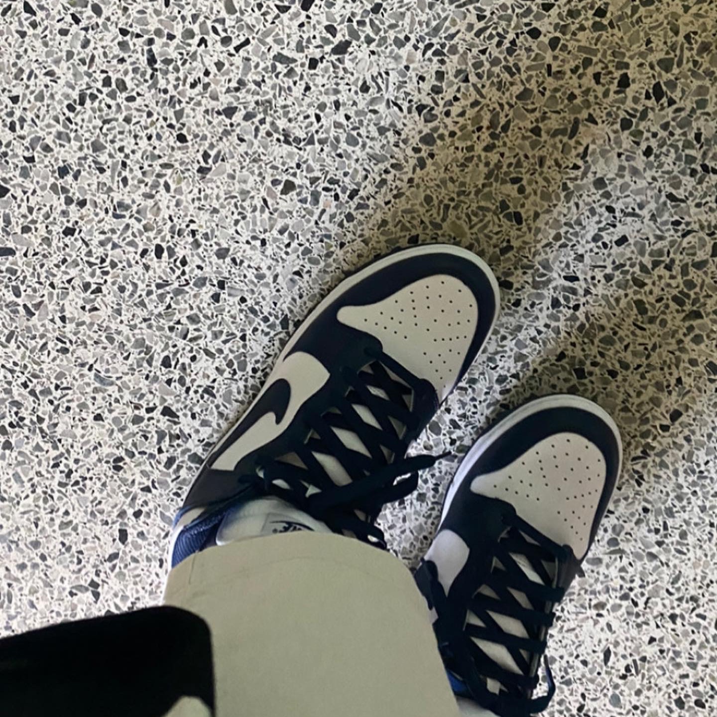 Nike Dunk High Retro Championship Navy 착용 스타일