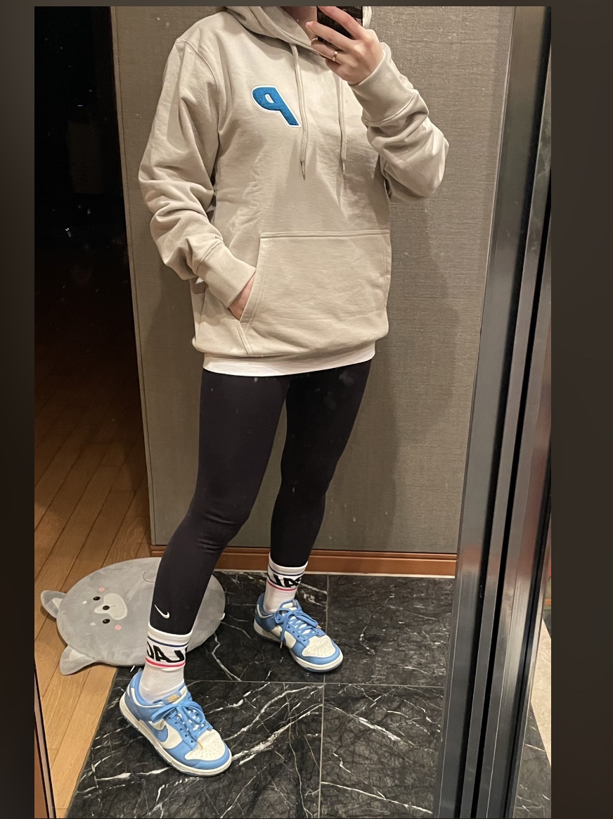 Palace Tri-Chenille Hood Oatmeal - 21FW, (W) Nike Dunk Low Coast 착용 스타일 - 1