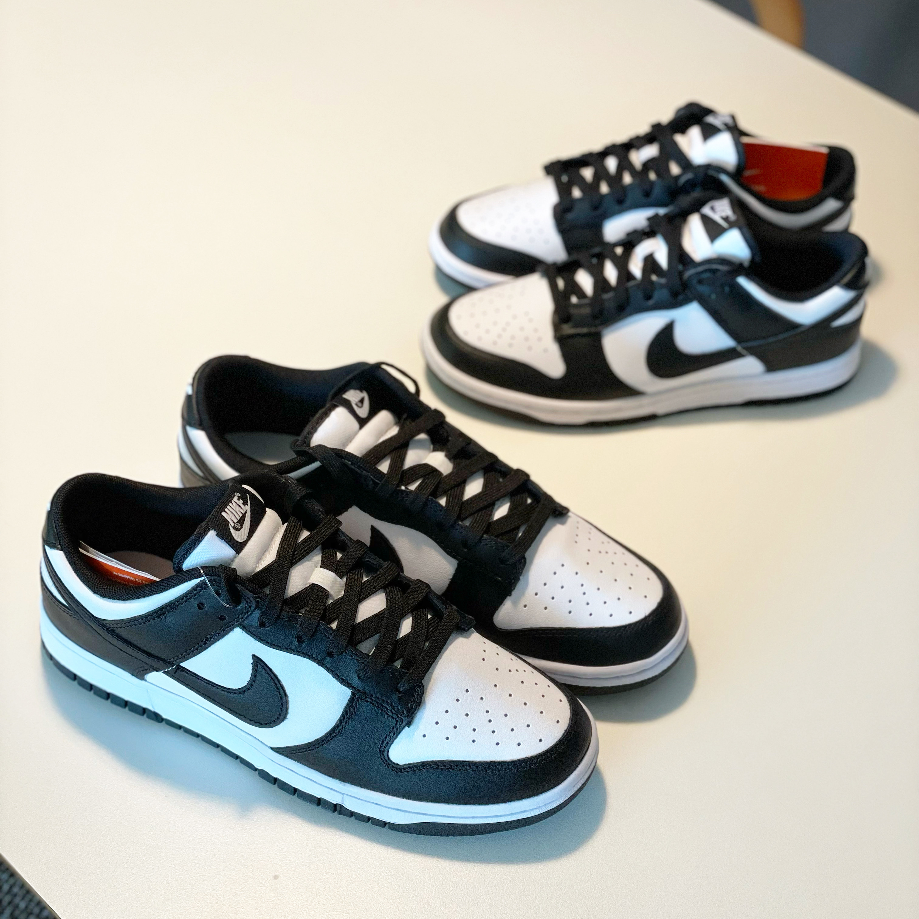 Nike Dunk Low Retro Black, (W) Nike Dunk Low Black 착용 스타일 - 1