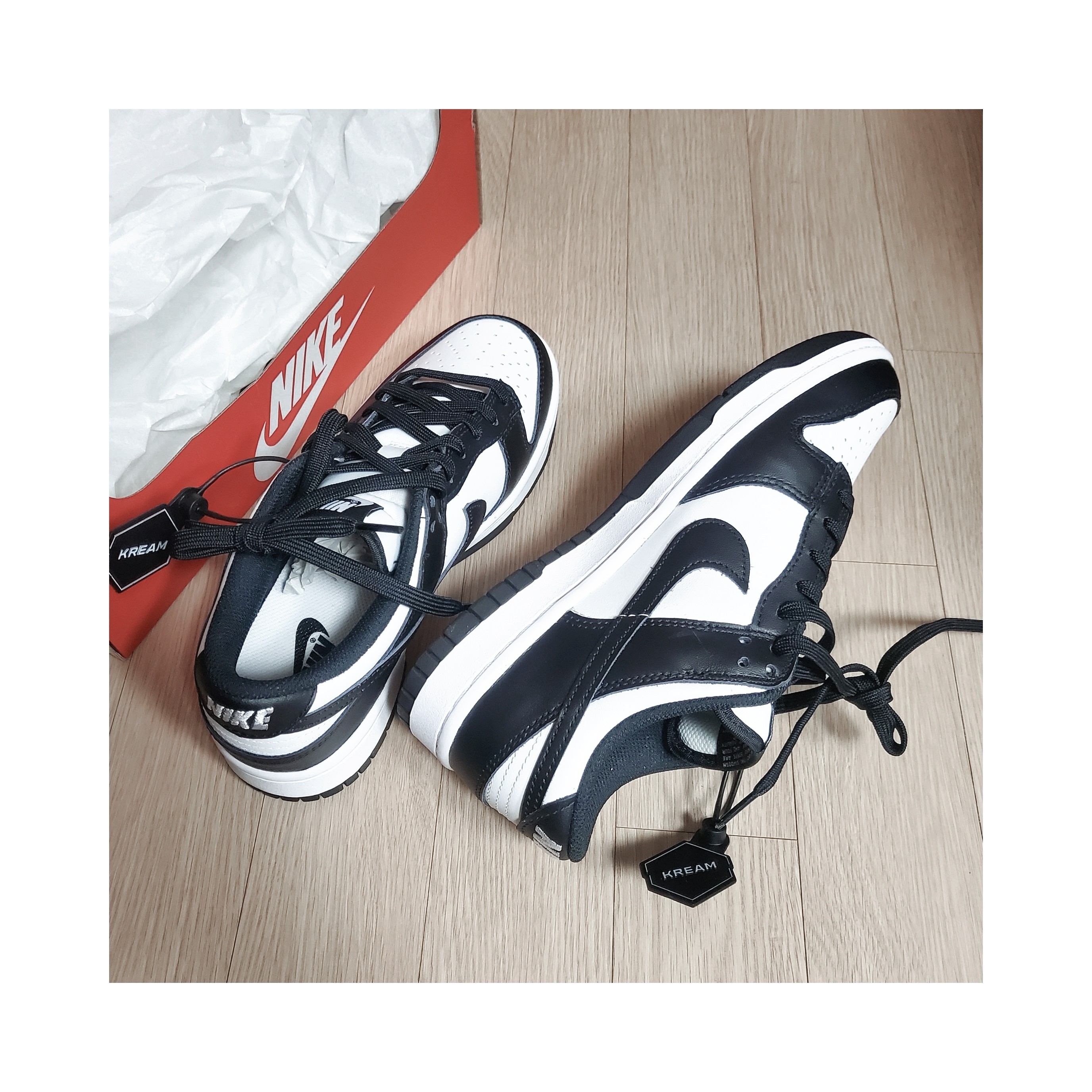 (W) Nike Dunk Low Black 착용 스타일