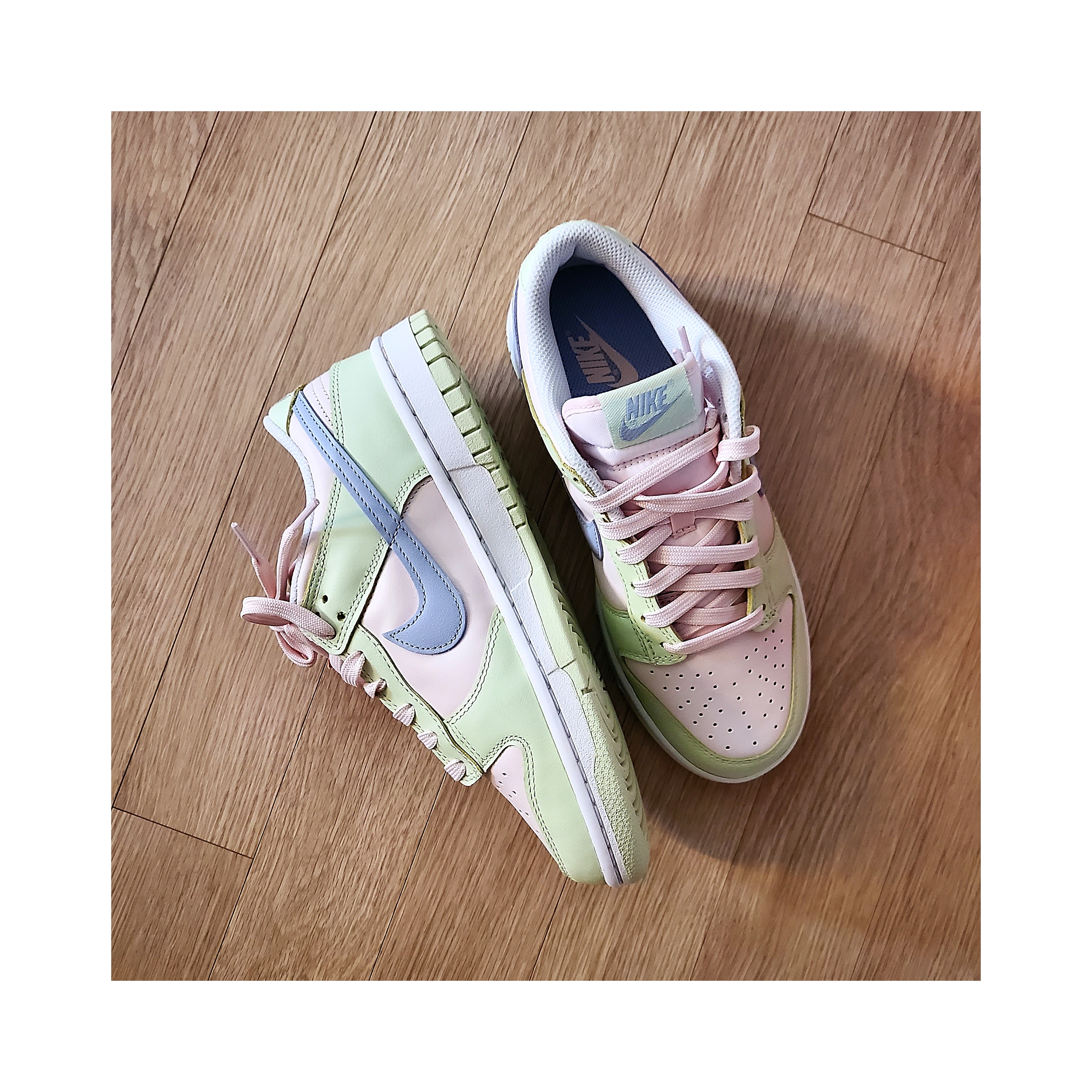 (W) Nike Dunk Low Light Soft Pink 착용 스타일