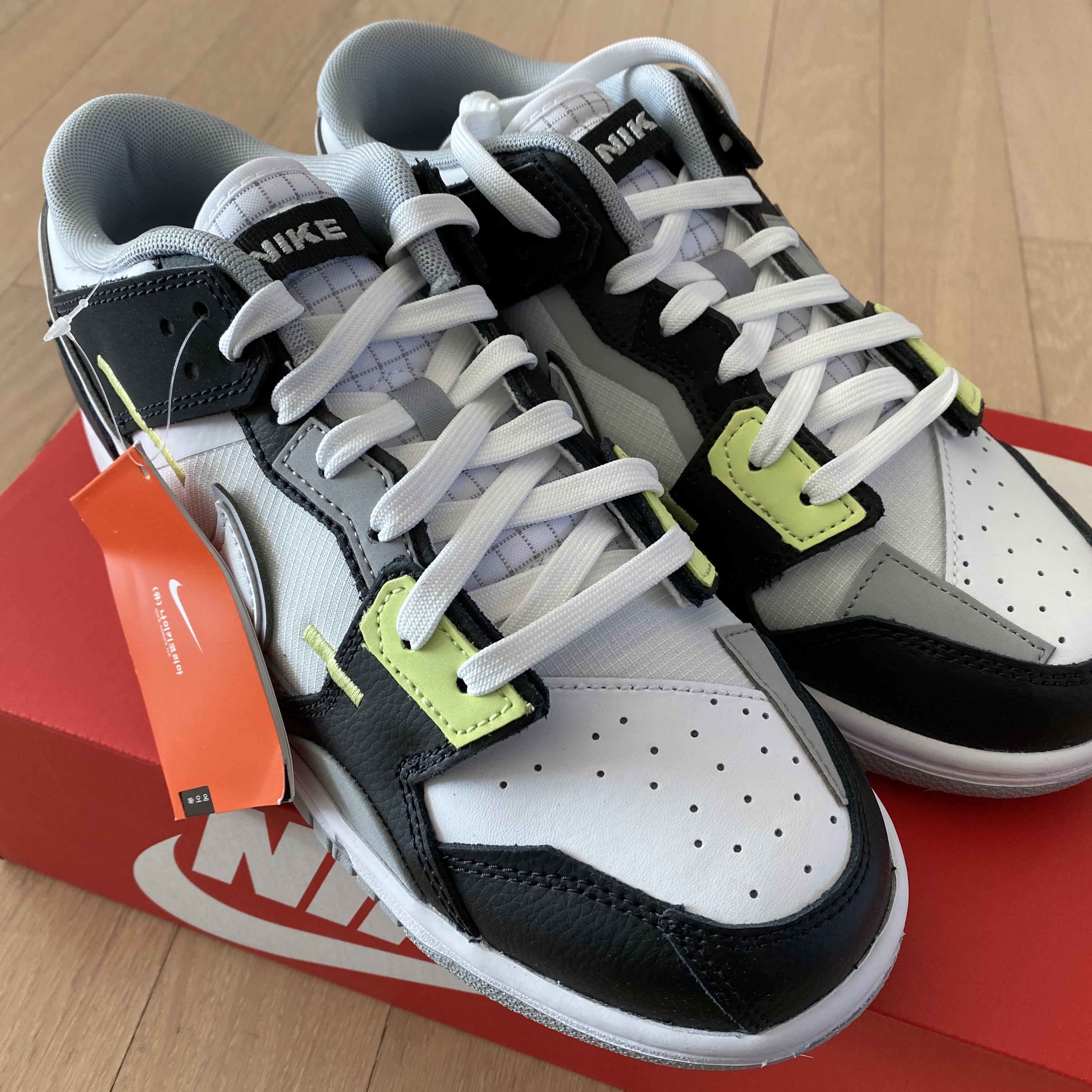 Nike Dunk Scrap Black Lemon Twist 착용 스타일 - 2