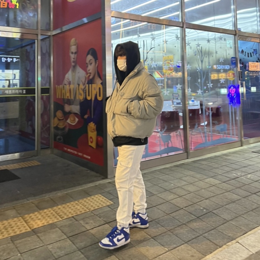 (GS) Nike Dunk High Game Royal 착용 스타일 - 3