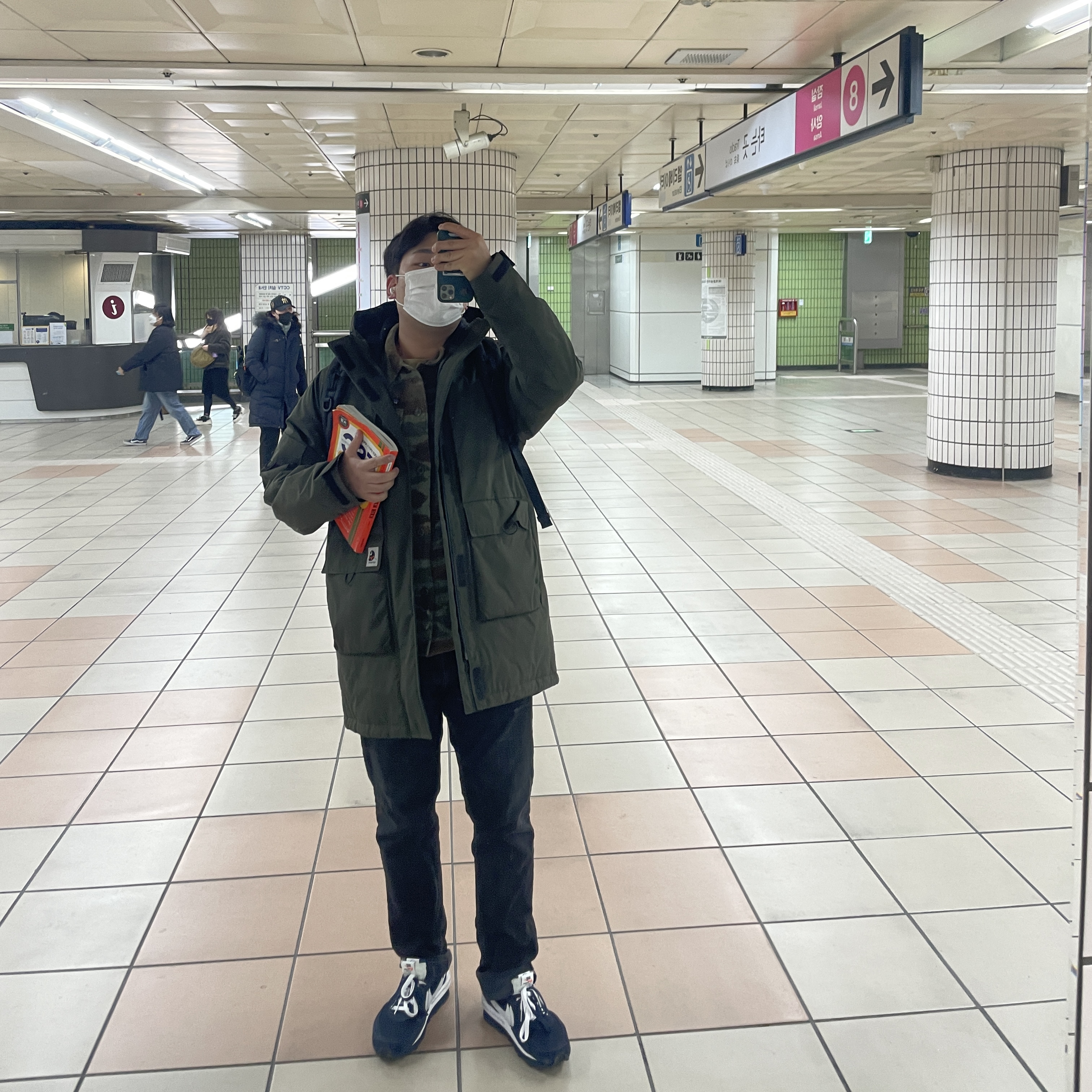 Nike x Sacai x Fragment LDWaffle Blackened Blue 착용 스타일