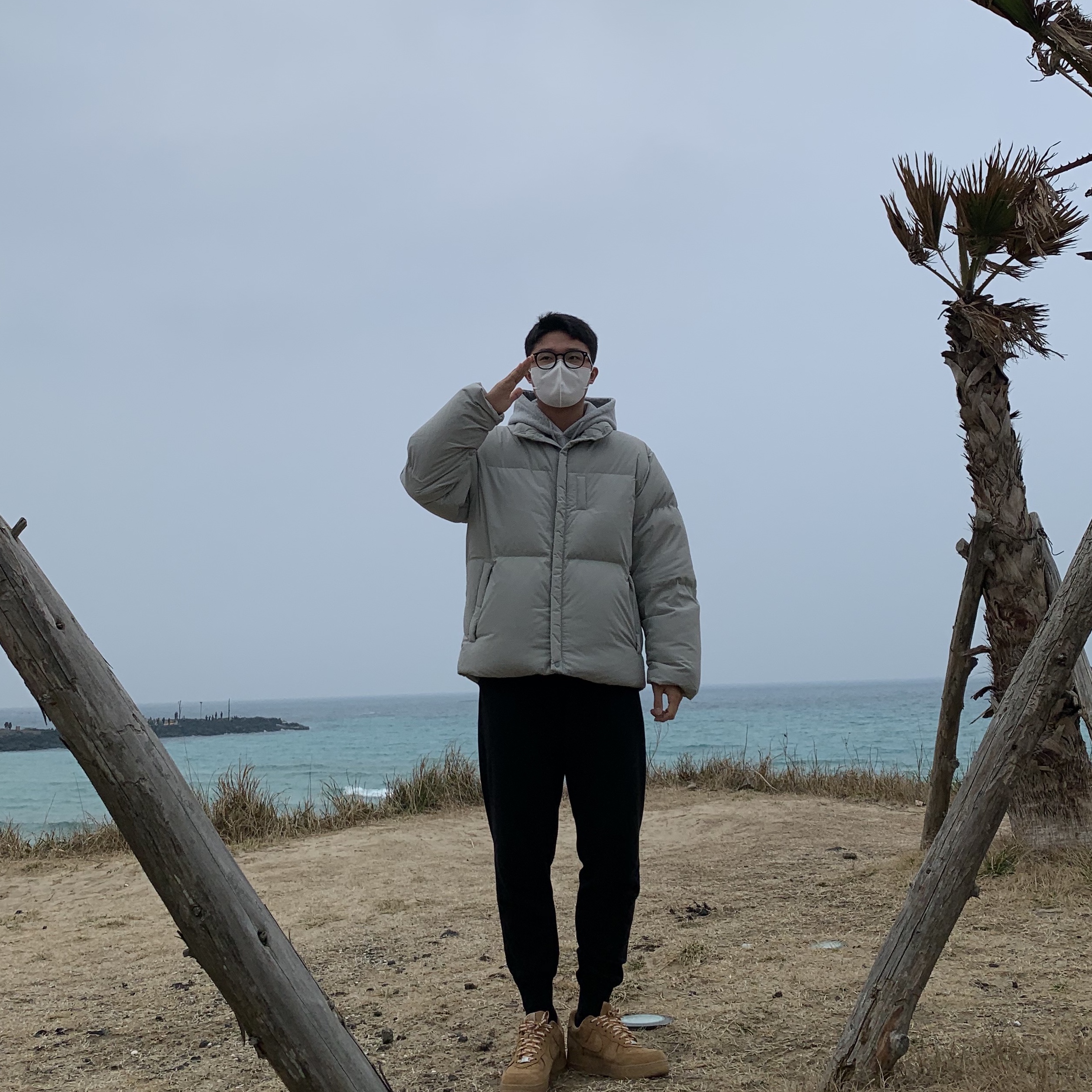 Nike x Supreme Air Force 1 Low Flax 착용 스타일