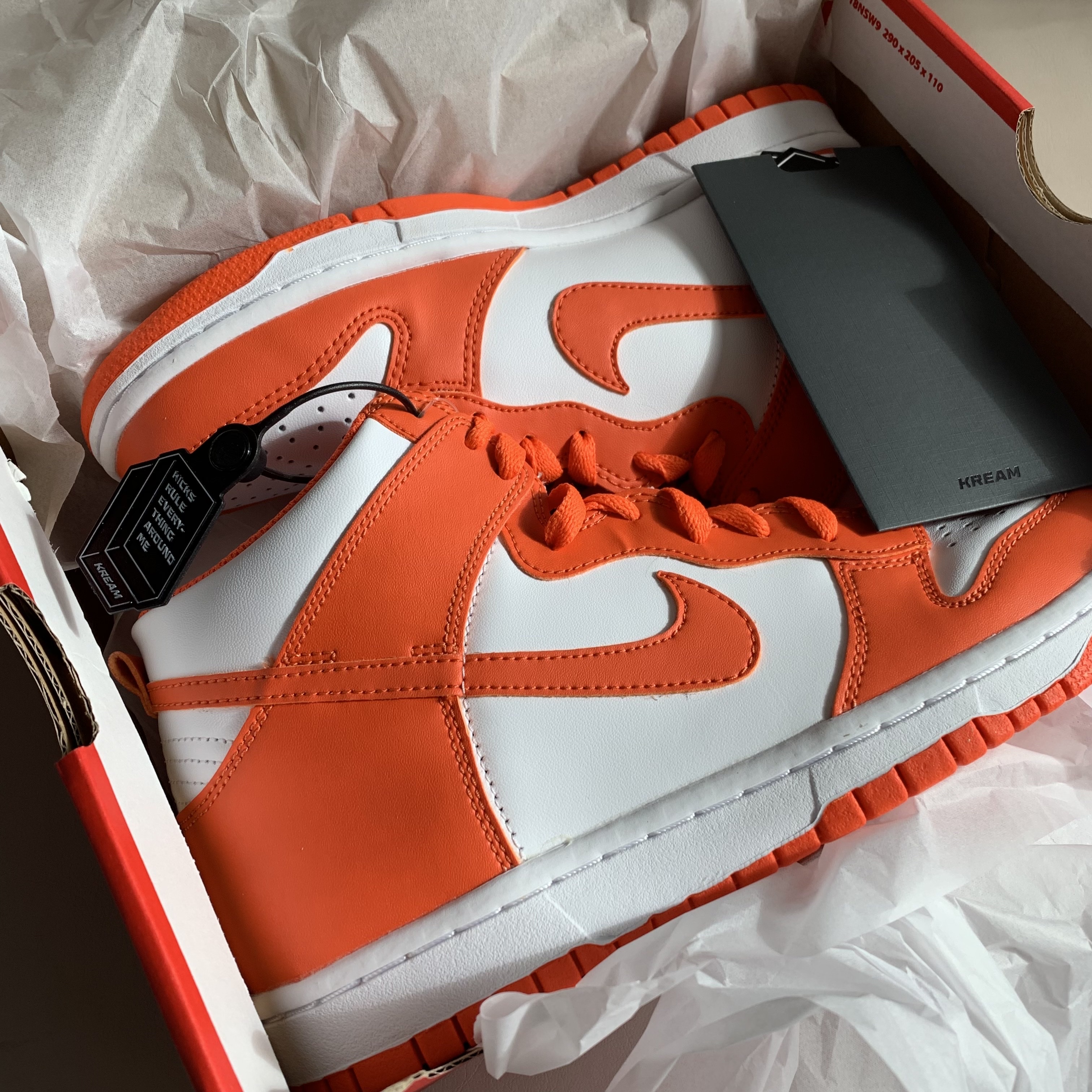 (GS) Nike Dunk High Orange Blaze 착용 스타일