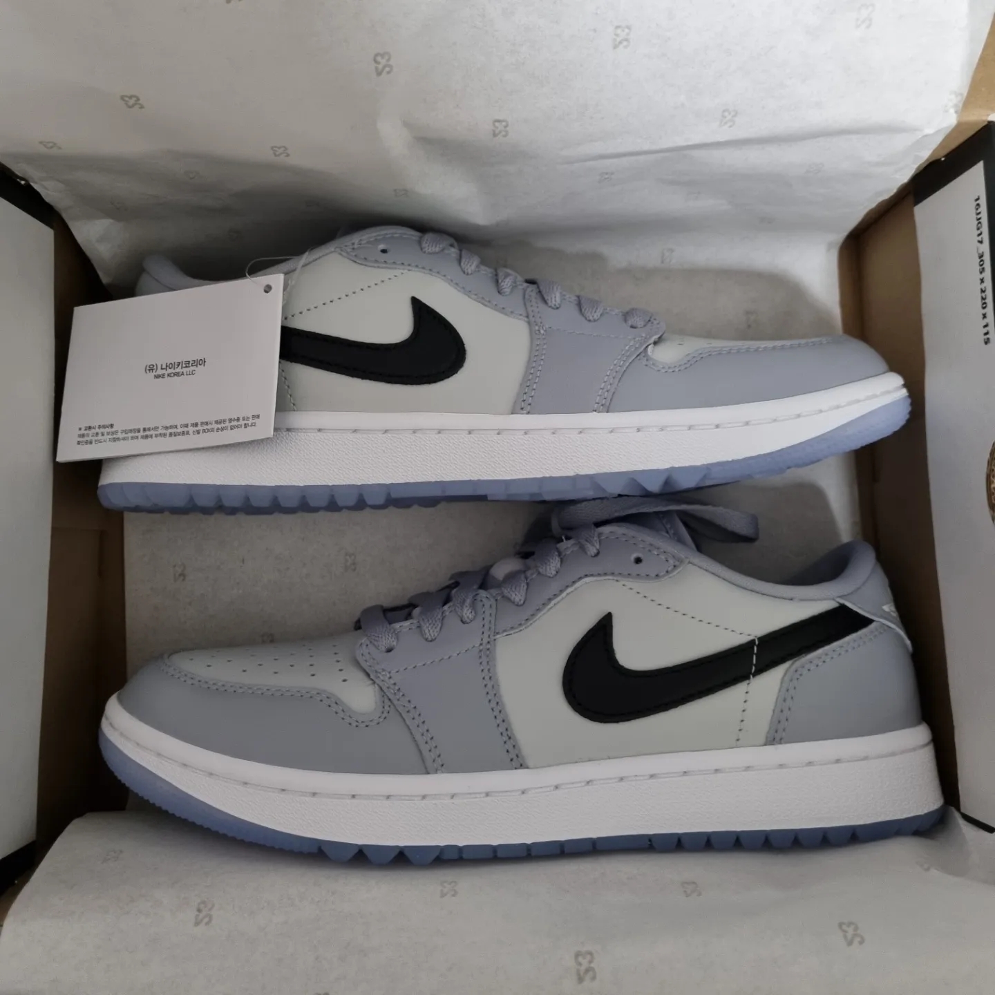 Jordan 1 Low Golf Wolf Grey 착용 스타일