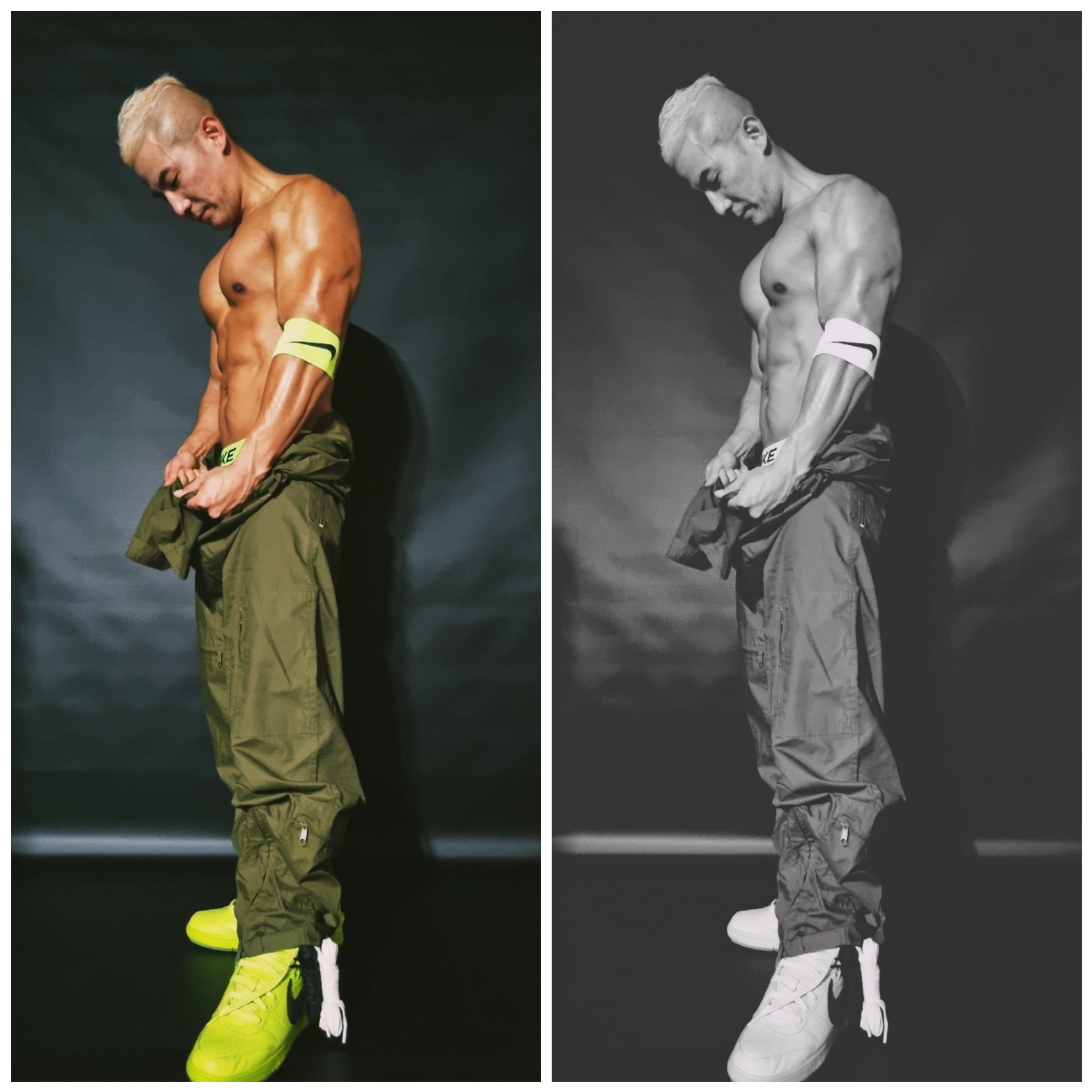 Nike x Ambush Dunk High Flash Lime 착용 스타일 - 3