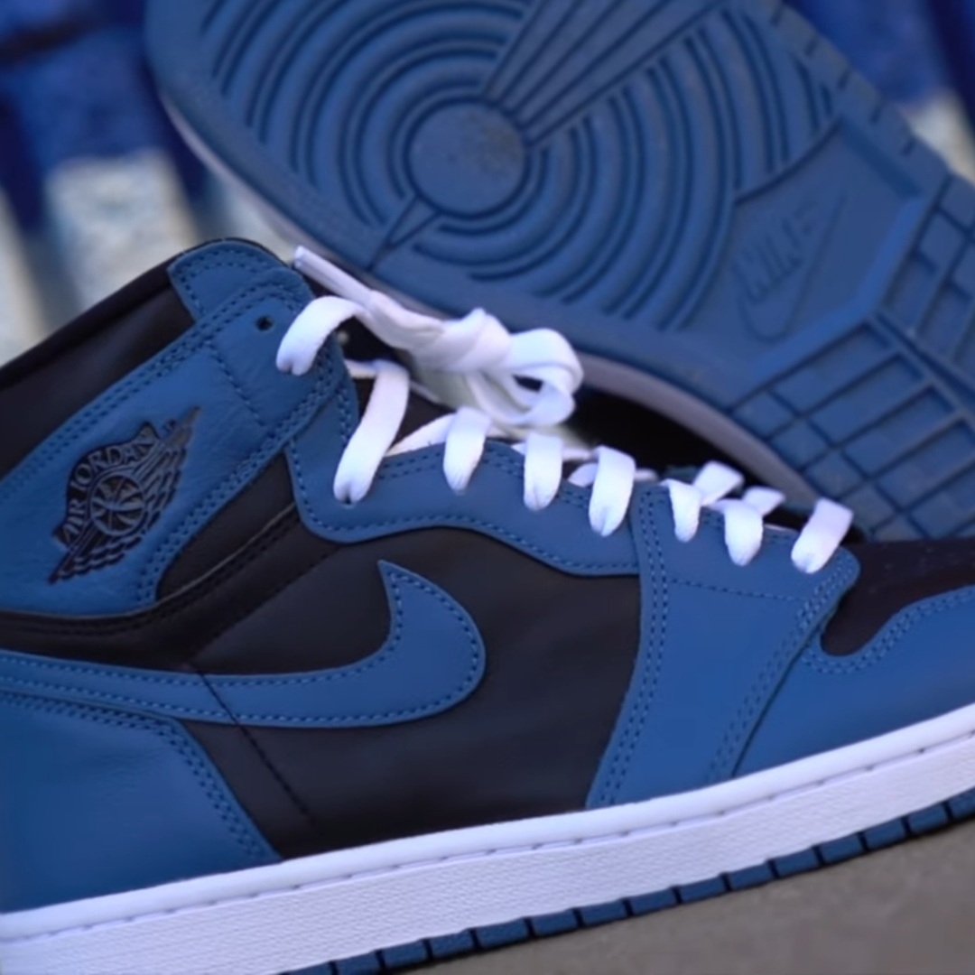 Jordan 1 Retro High OG Dark Marina Blue, (GS) Jordan 1 Retro High OG Dark Marina Blue 착용 스타일 - 3