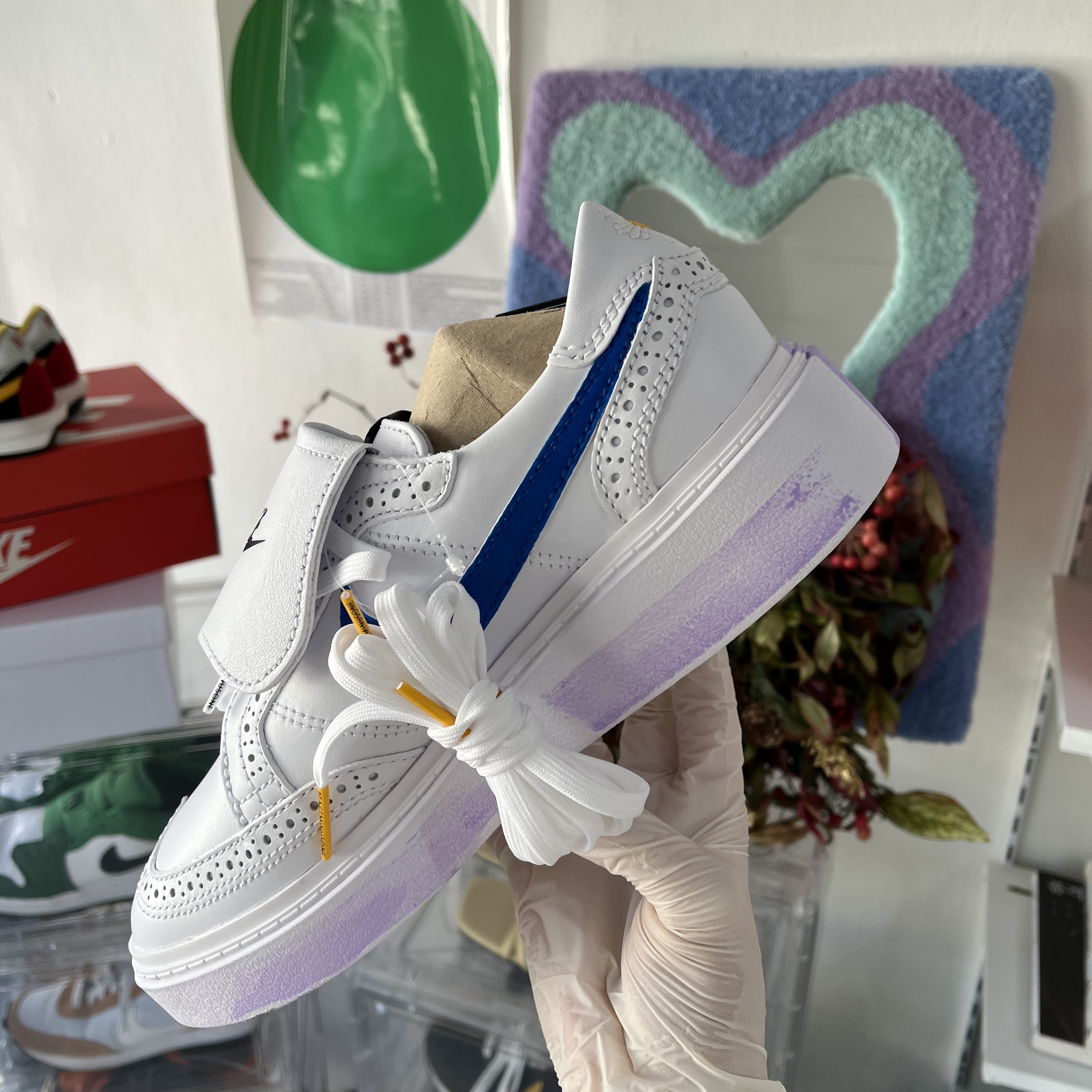 Nike x Peaceminusone Kwondo1 White 착용 스타일 - 2