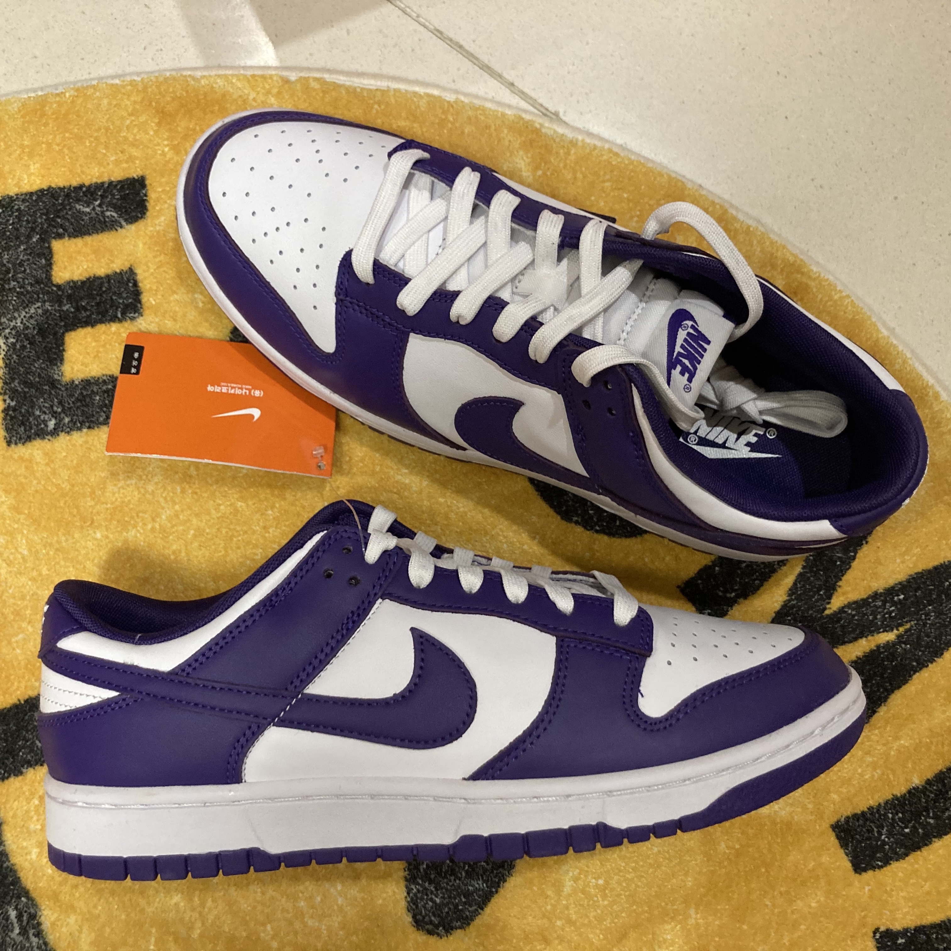 Nike Dunk Low Retro Championship Court Purple 착용 스타일