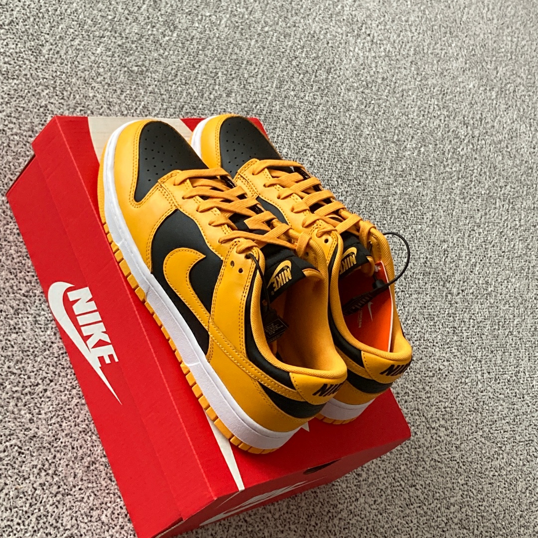 Nike Dunk Low Retro Championship Goldenrod 착용 스타일