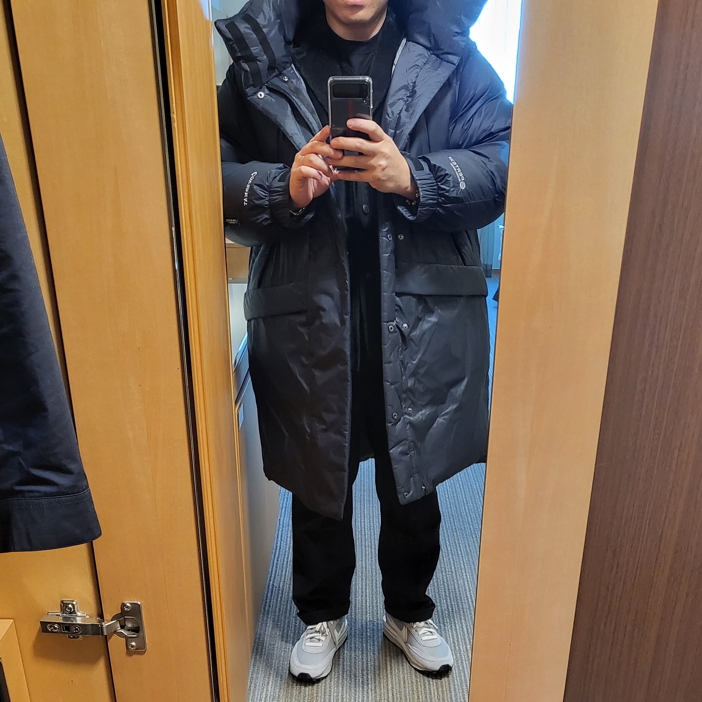 Nike x Sacai x Fragment LDWaffle Light Smoke Grey 착용 스타일