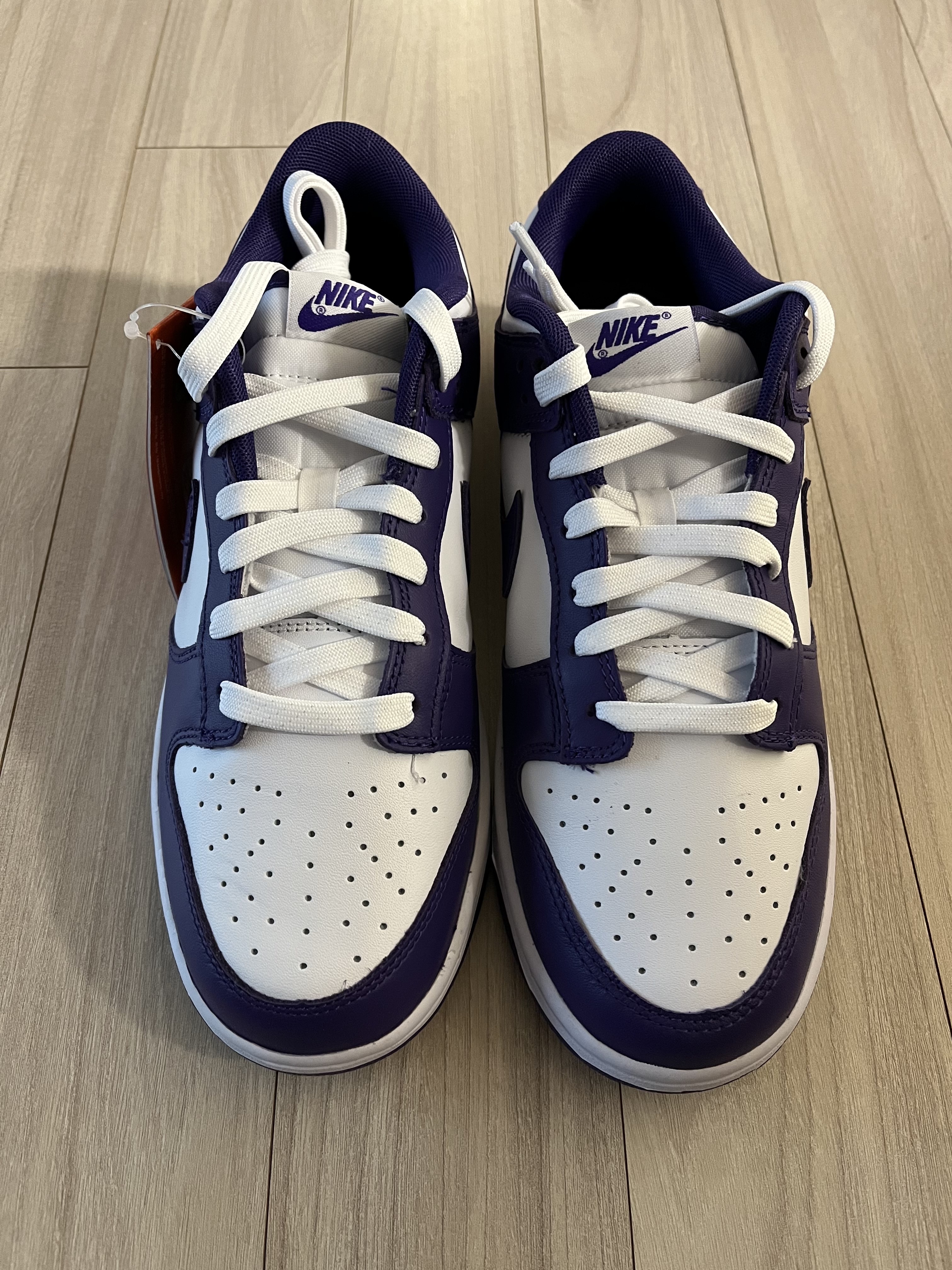 Nike Dunk Low Retro Championship Court Purple 착용 스타일