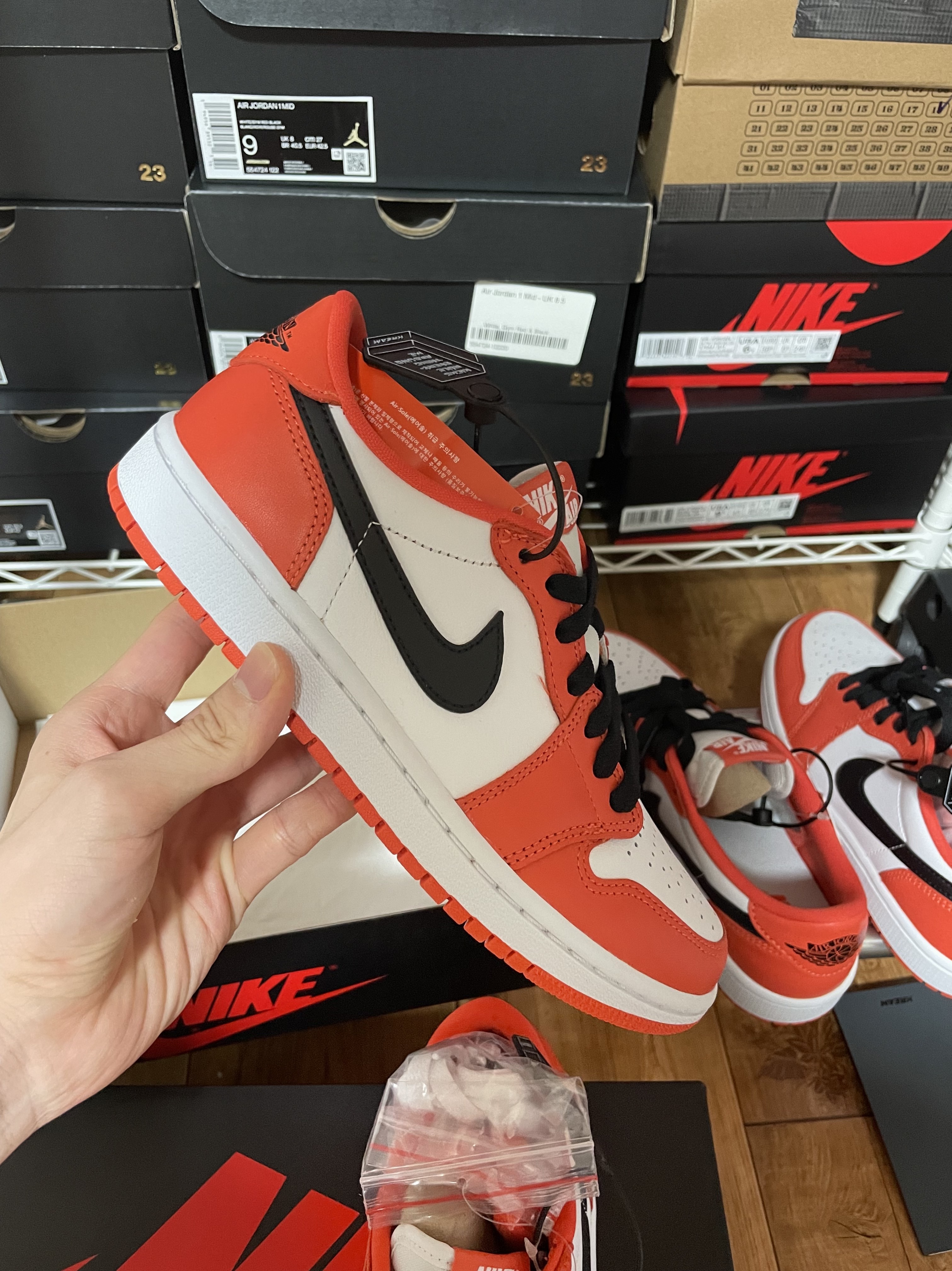 (W) Jordan 1 Low OG Starfish, Jordan 1 Low OG Starfish 착용 스타일