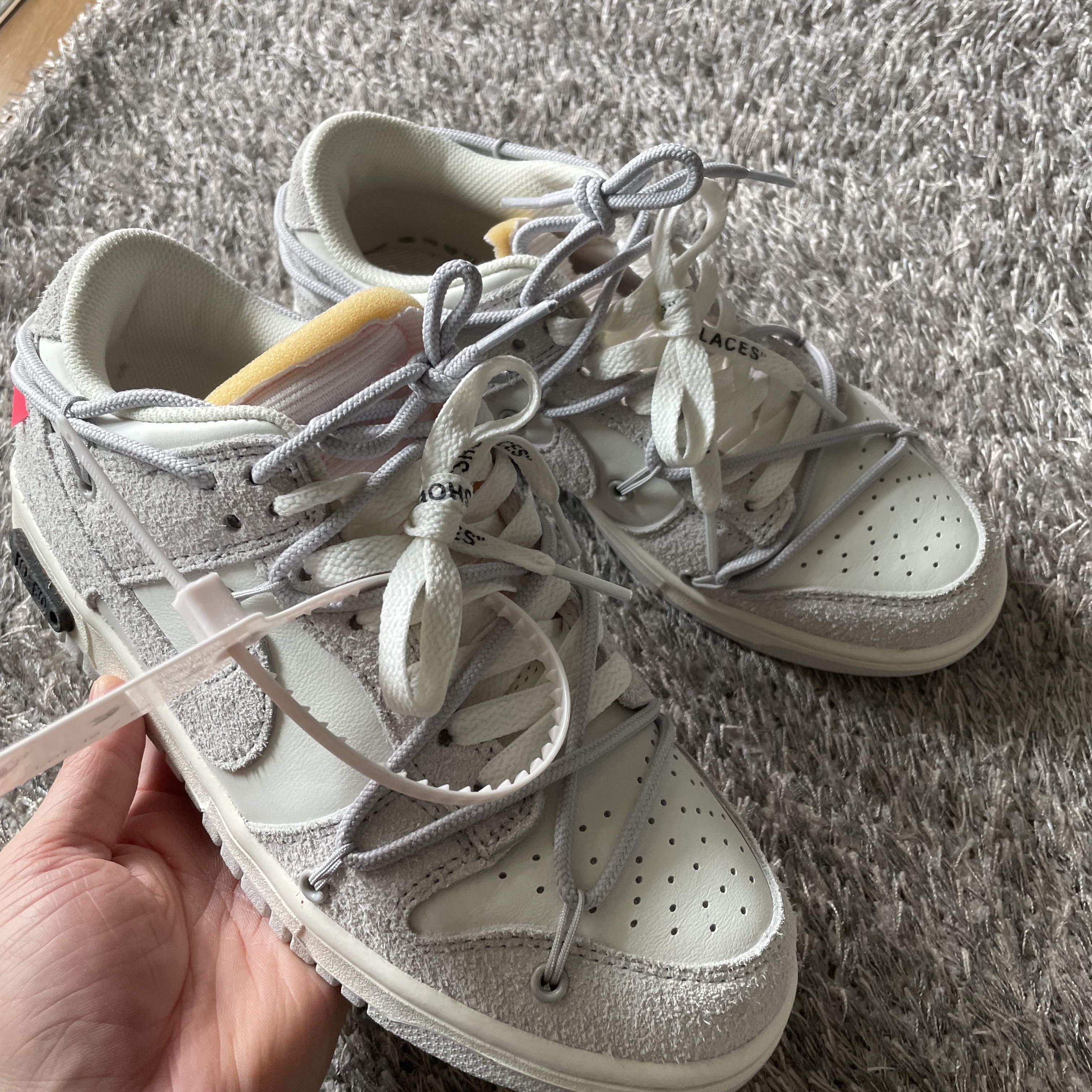 Nike x Off-White Dunk Low The 50 - Lot 18 착용 스타일 - 1