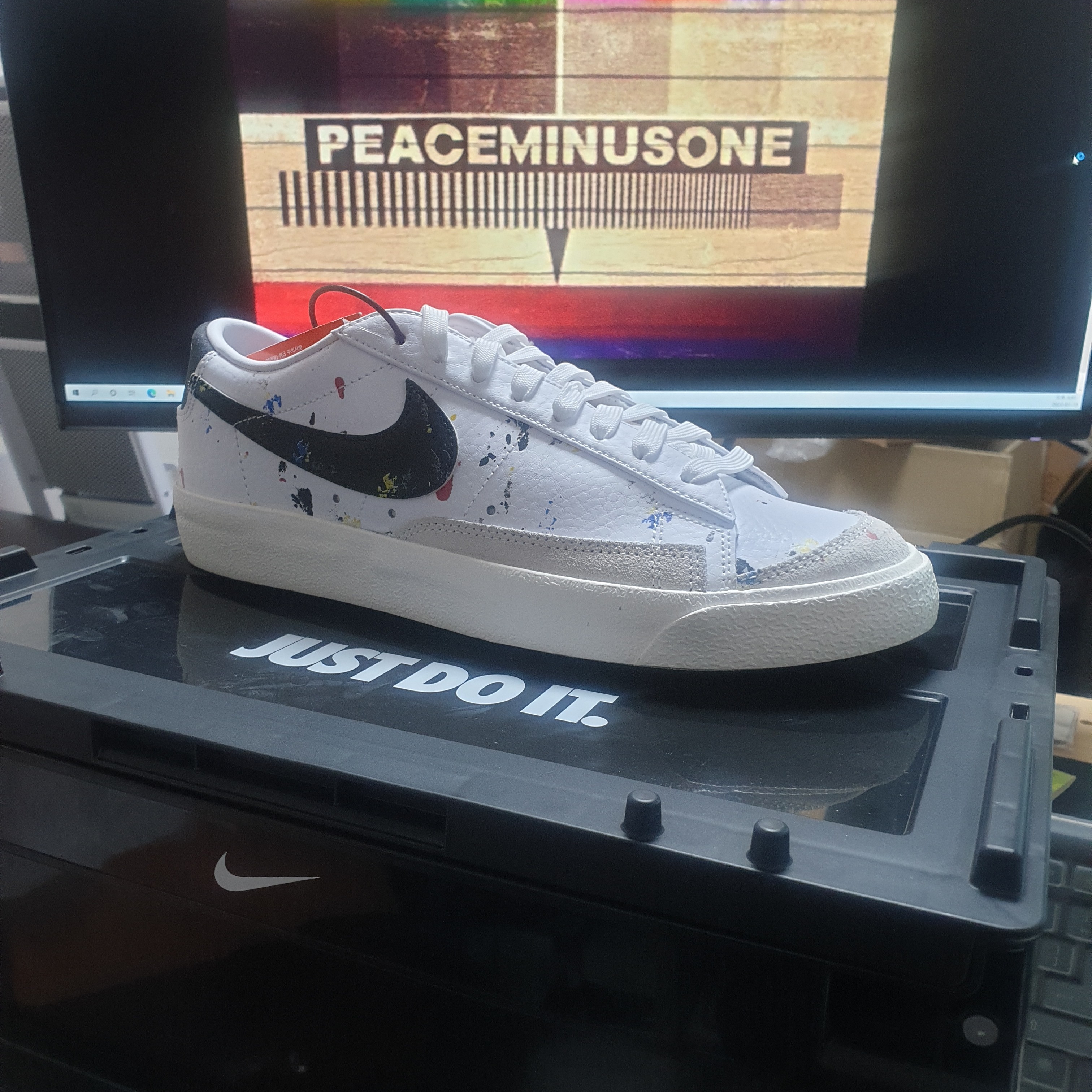 Nike Blazer Low '77 Paint Splatter 착용 스타일 - 1