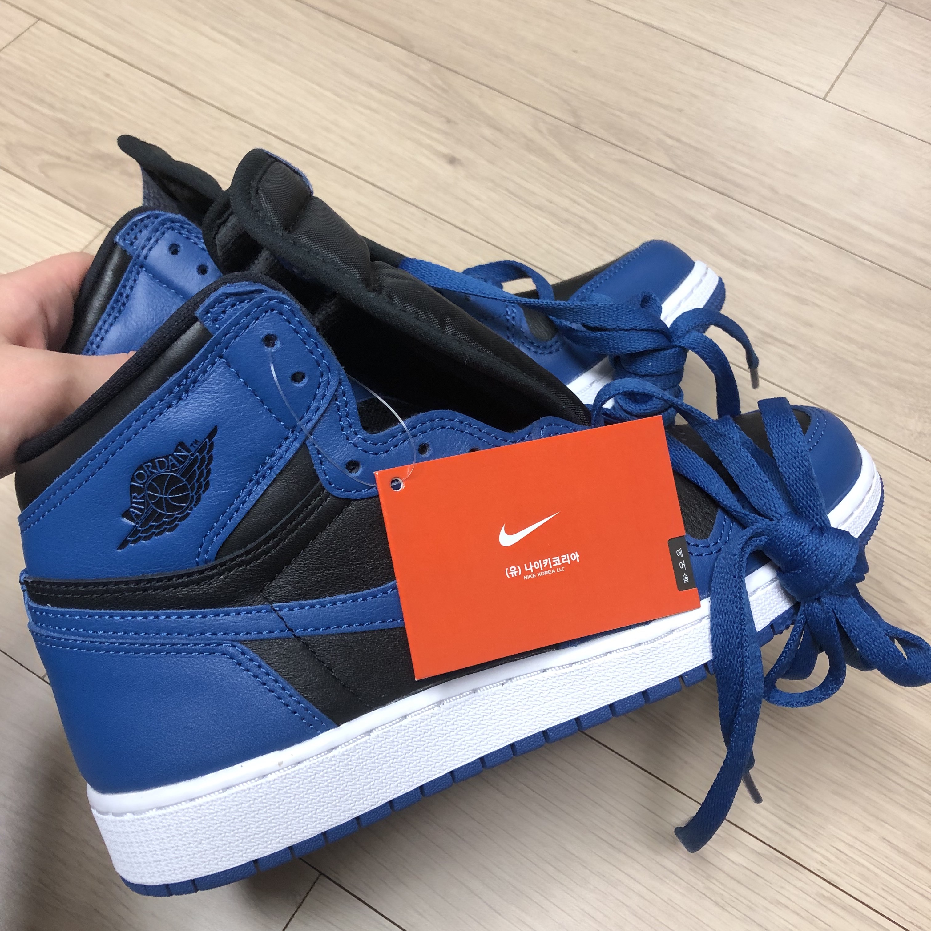 (GS) Jordan 1 Retro High OG Dark Marina Blue 착용 스타일 - 2