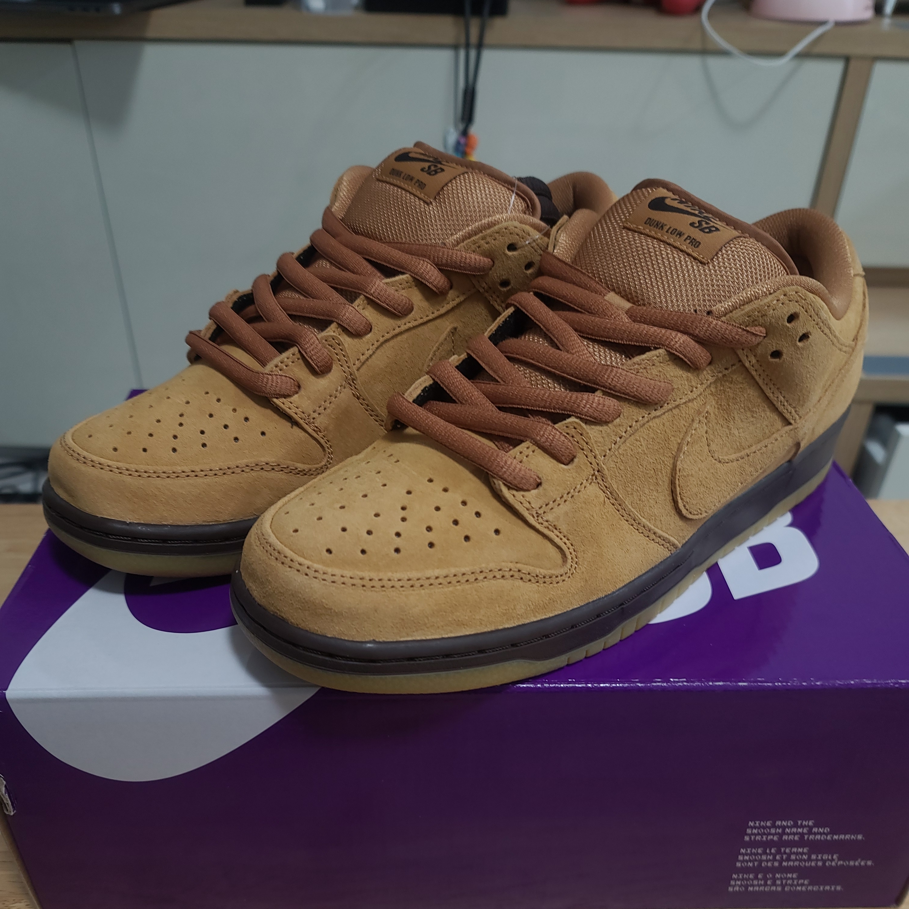 Nike SB Dunk Low Pro Wheat 2020 착용 스타일