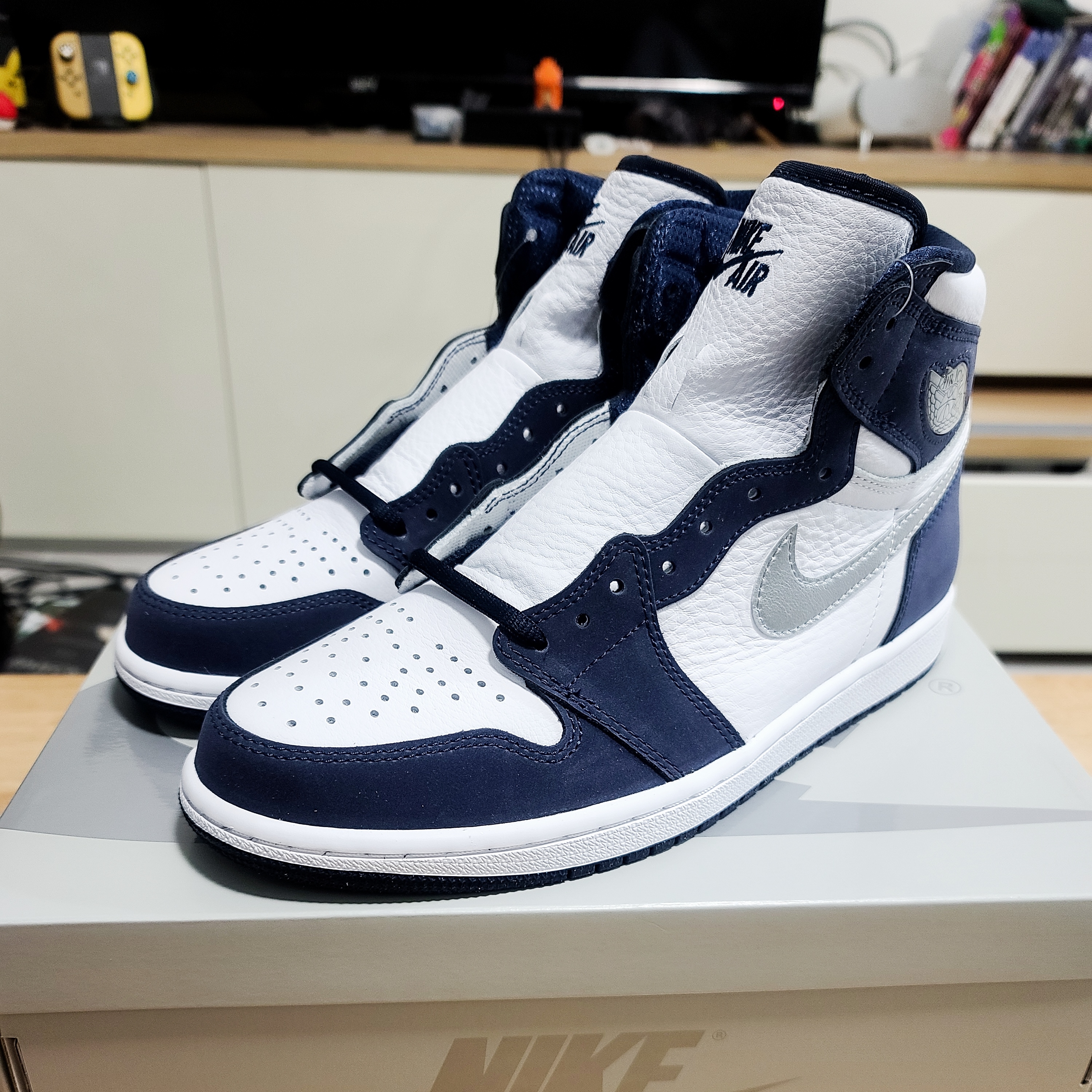 Jordan 1 Retro High OG CO.JP Midnight Navy 착용 스타일