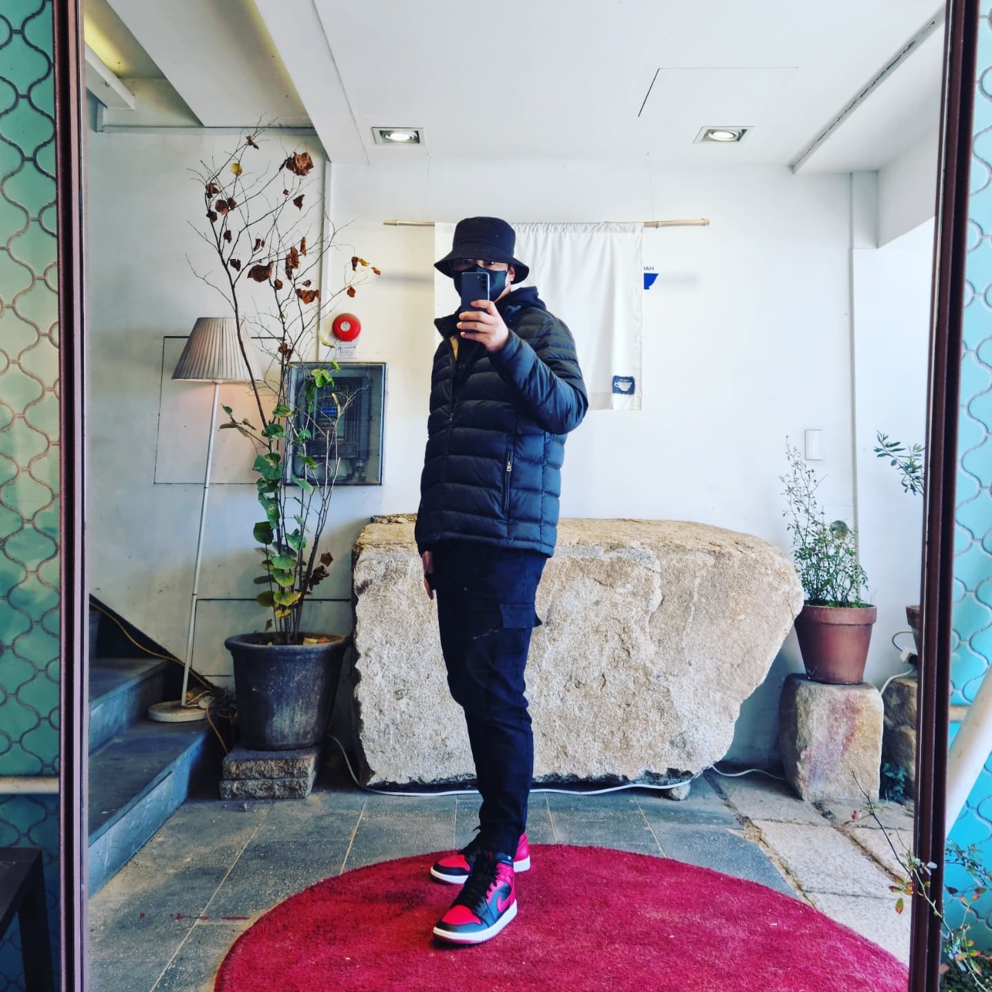 Jordan 1 Mid Bred Banned 2020 착용 스타일