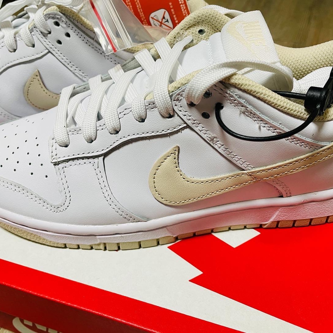 (W) Nike Dunk Low Pearl White 착용 스타일 - 2