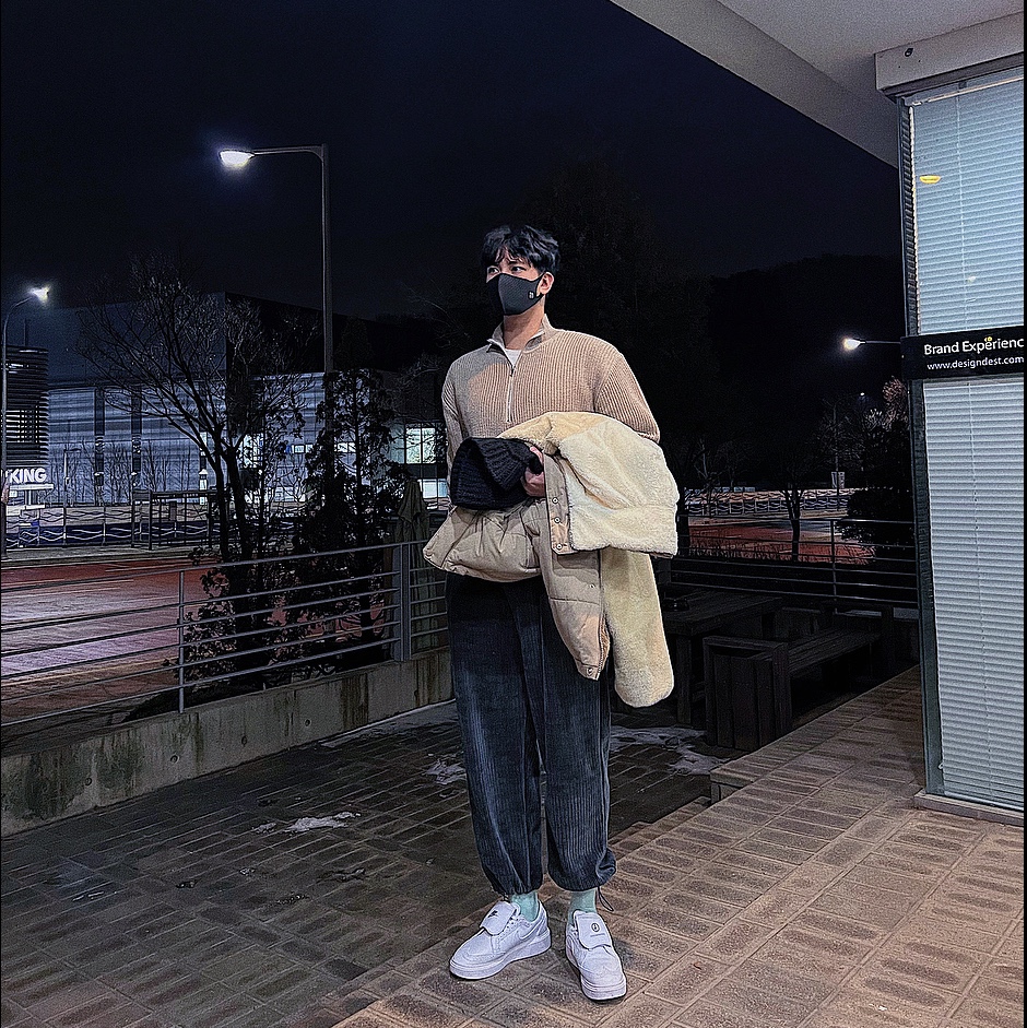 Nike x Peaceminusone Kwondo1 White 착용 스타일 - 1