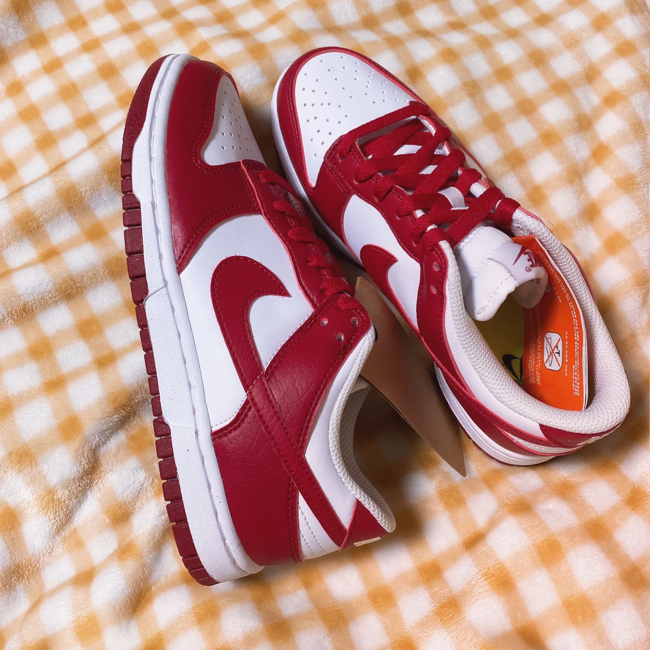 (W) Nike Dunk Low Next Nature Gym Red 착용 스타일