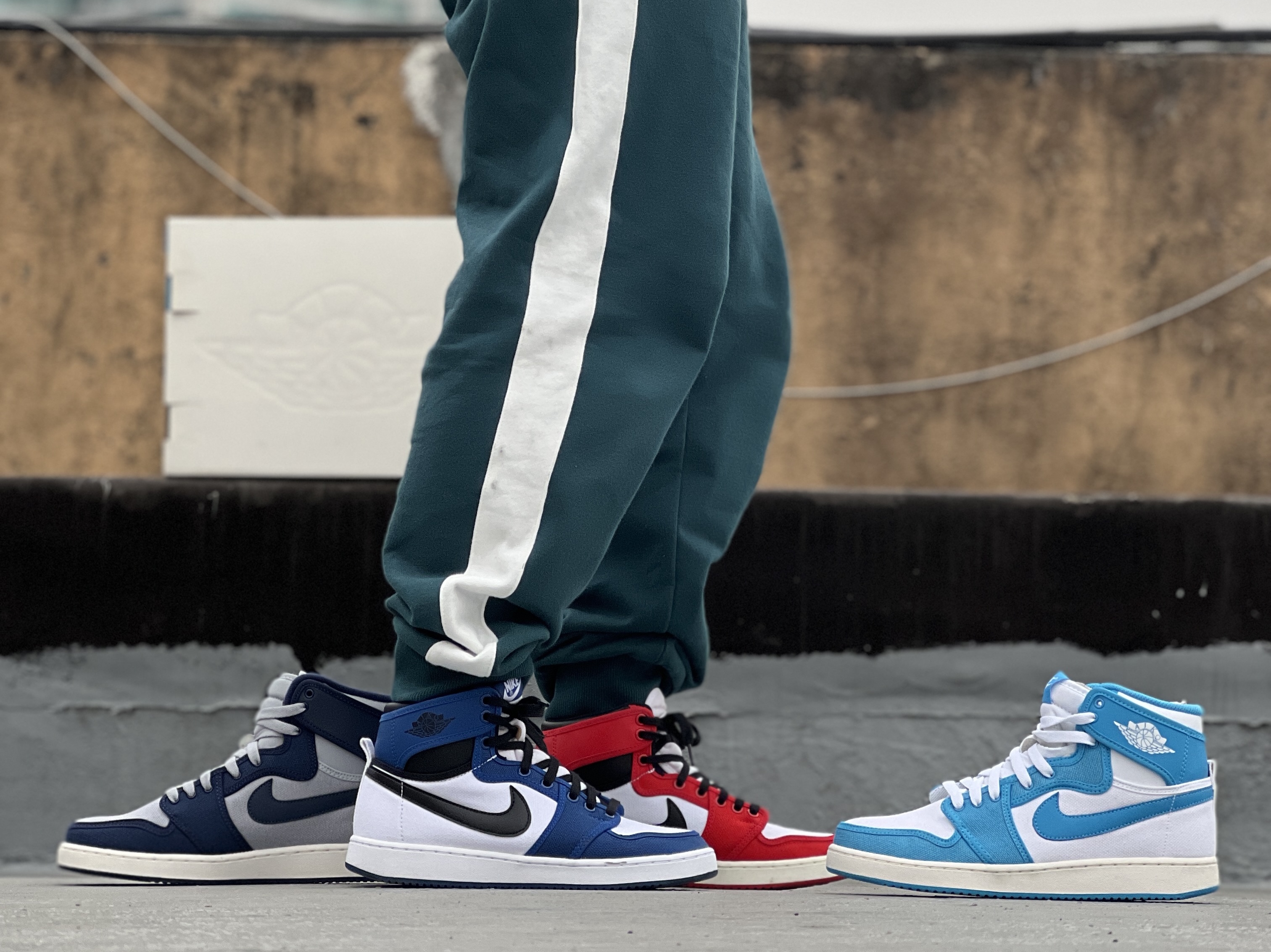 Jordan 1 KO Chicago 2021, Jordan 1 KO Storm Blue 착용 스타일 - 3