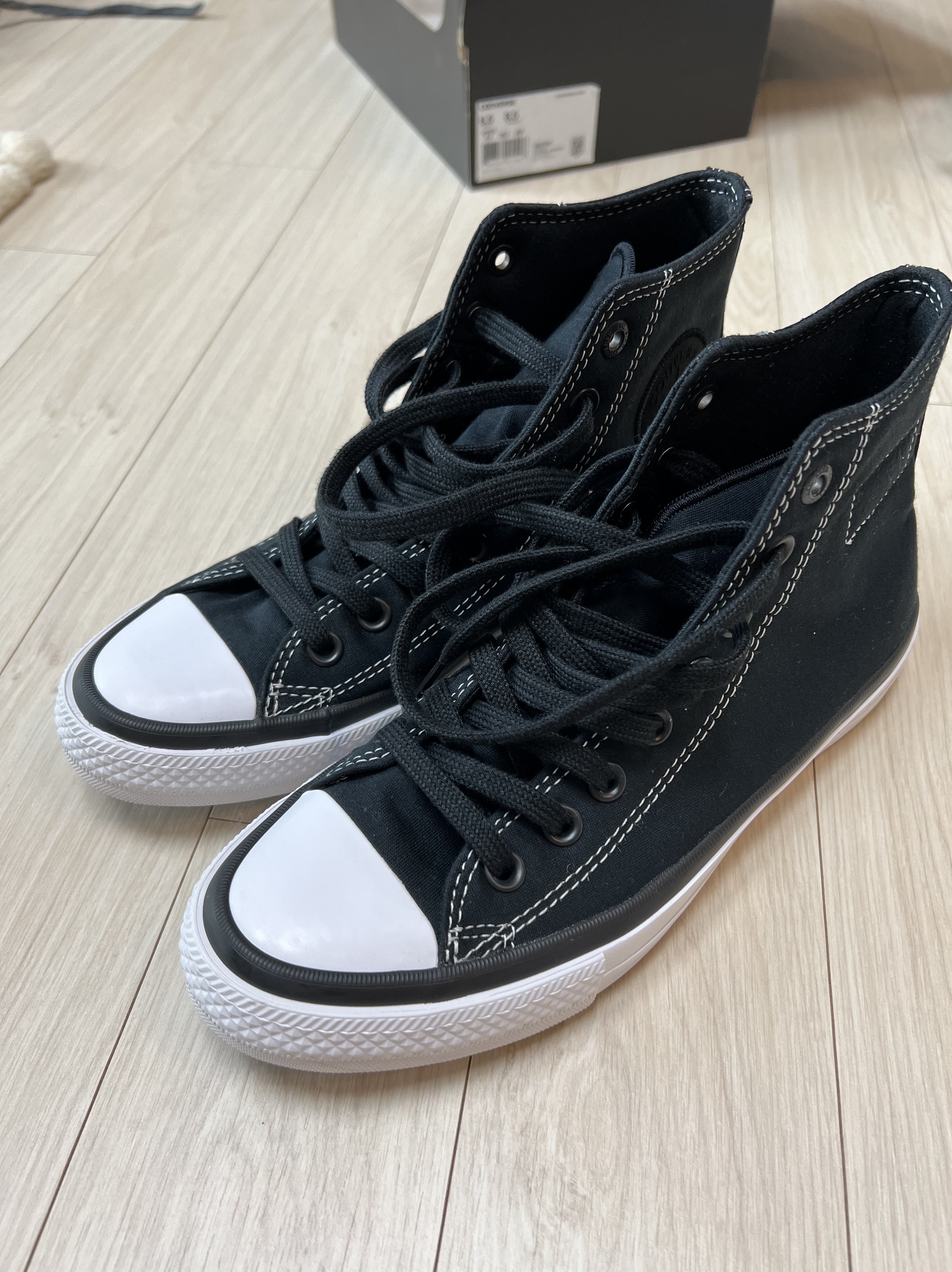 Converse x Fragment Chuck Taylor All Star Hi SE Black 착용 스타일 - 3