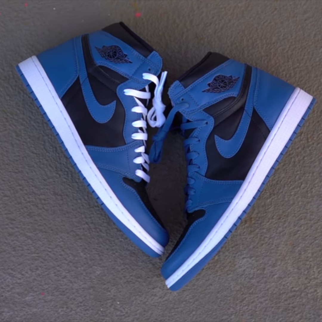 Jordan 1 Retro High OG Dark Marina Blue, (GS) Jordan 1 Retro High OG Dark Marina Blue 착용 스타일 - 1