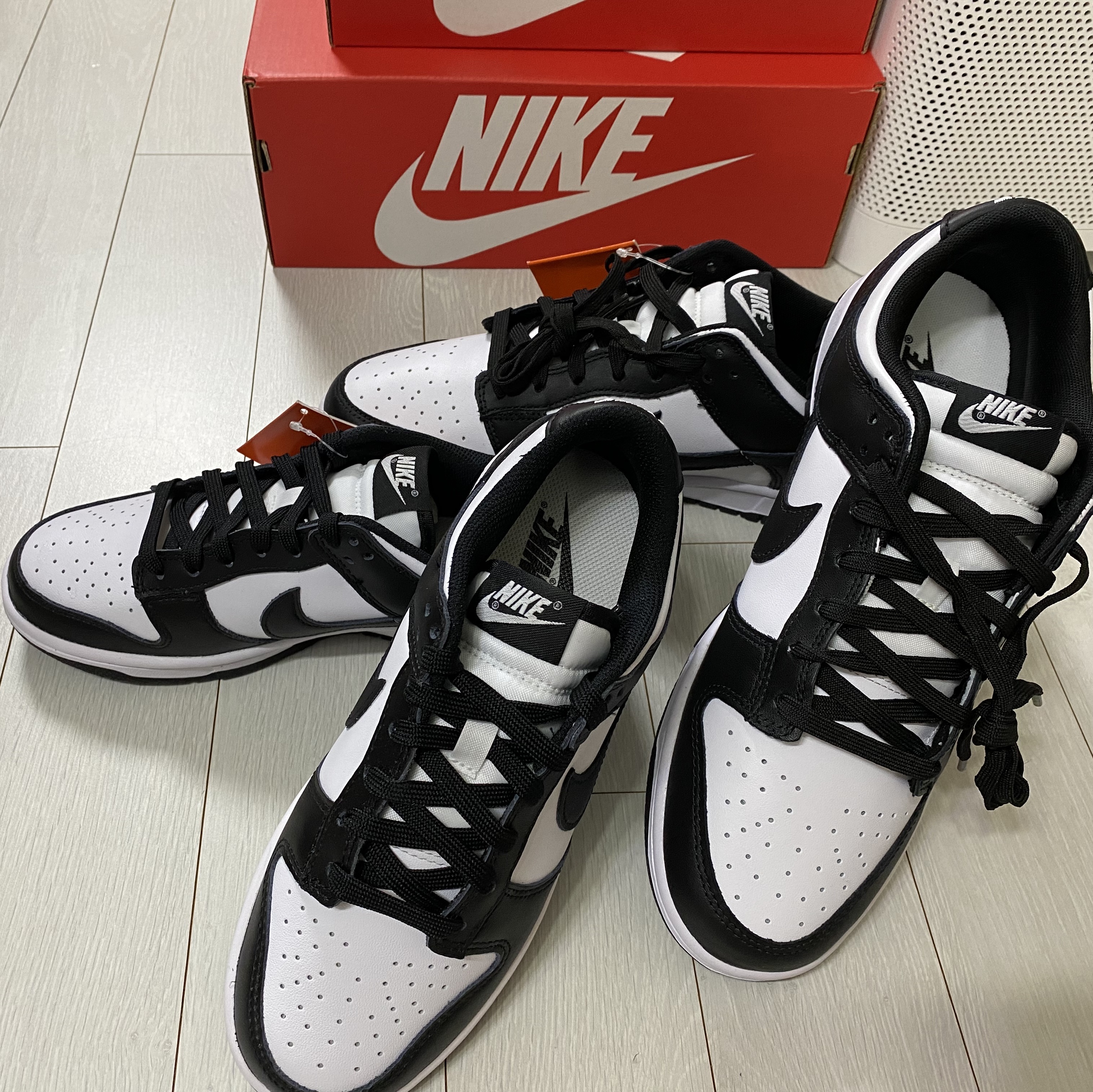 Nike Dunk Low Retro Black, (W) Nike Dunk Low Black 착용 스타일