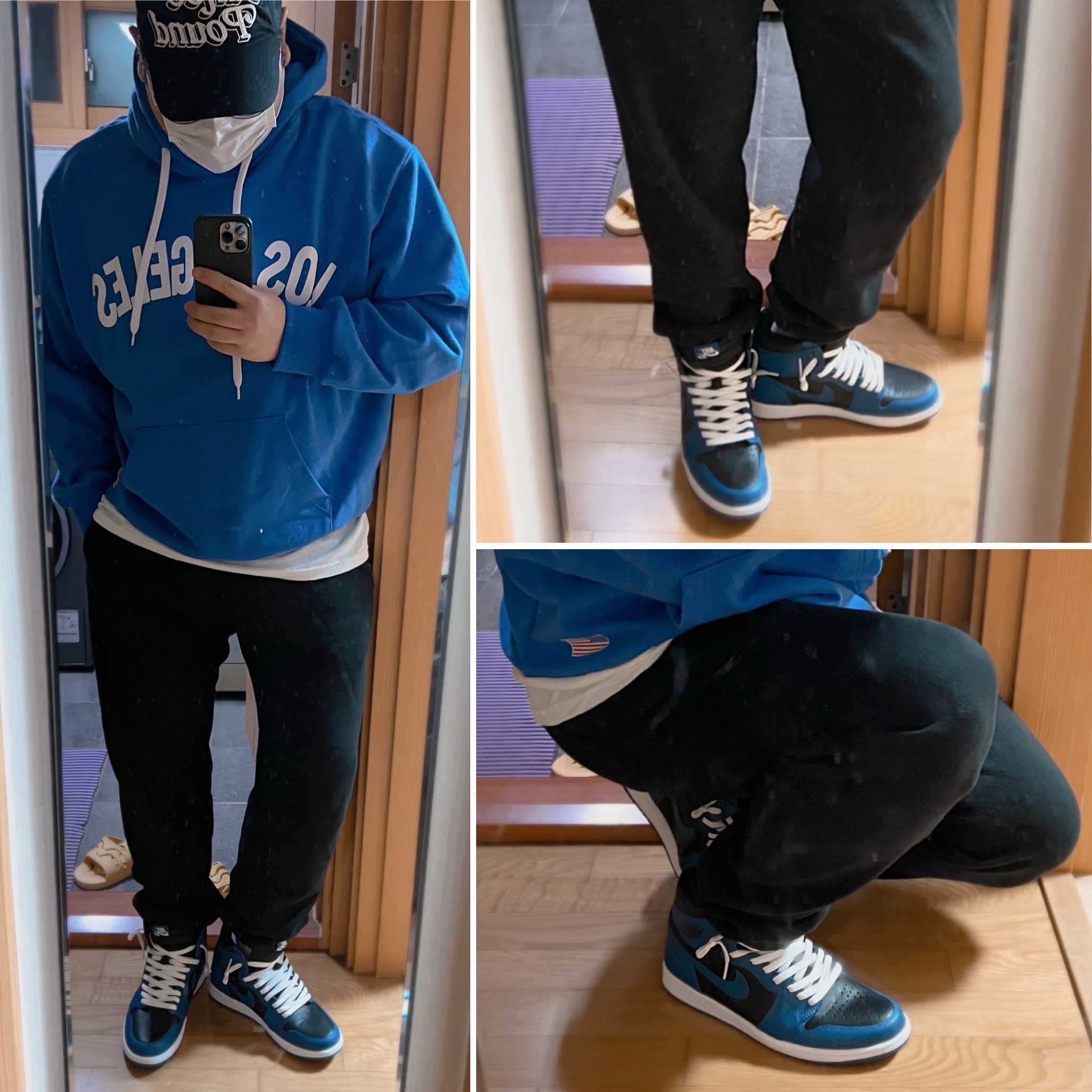 Jordan 1 Retro High OG Dark Marina Blue 착용 스타일