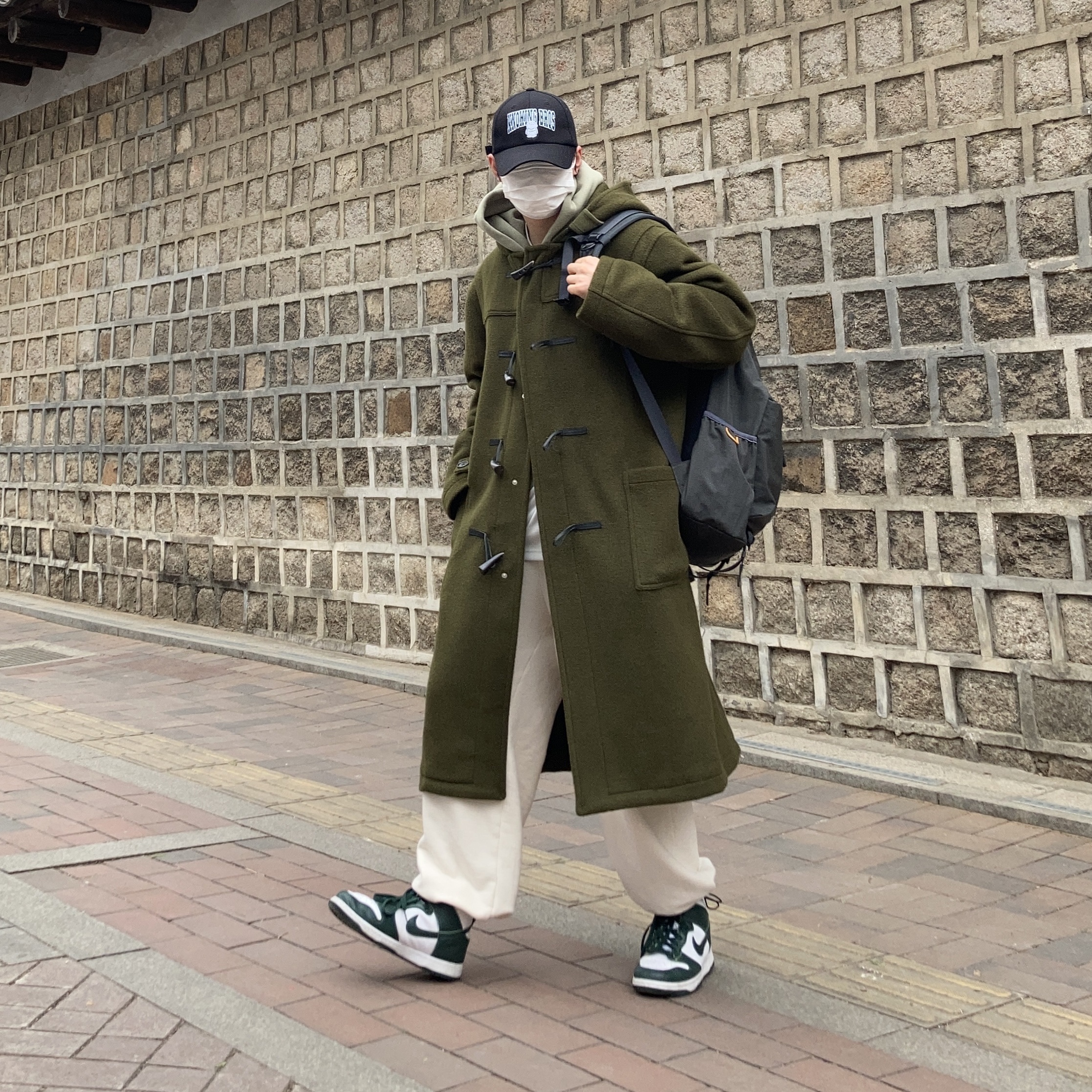 Nike Dunk High SP Spartan Green 착용 스타일