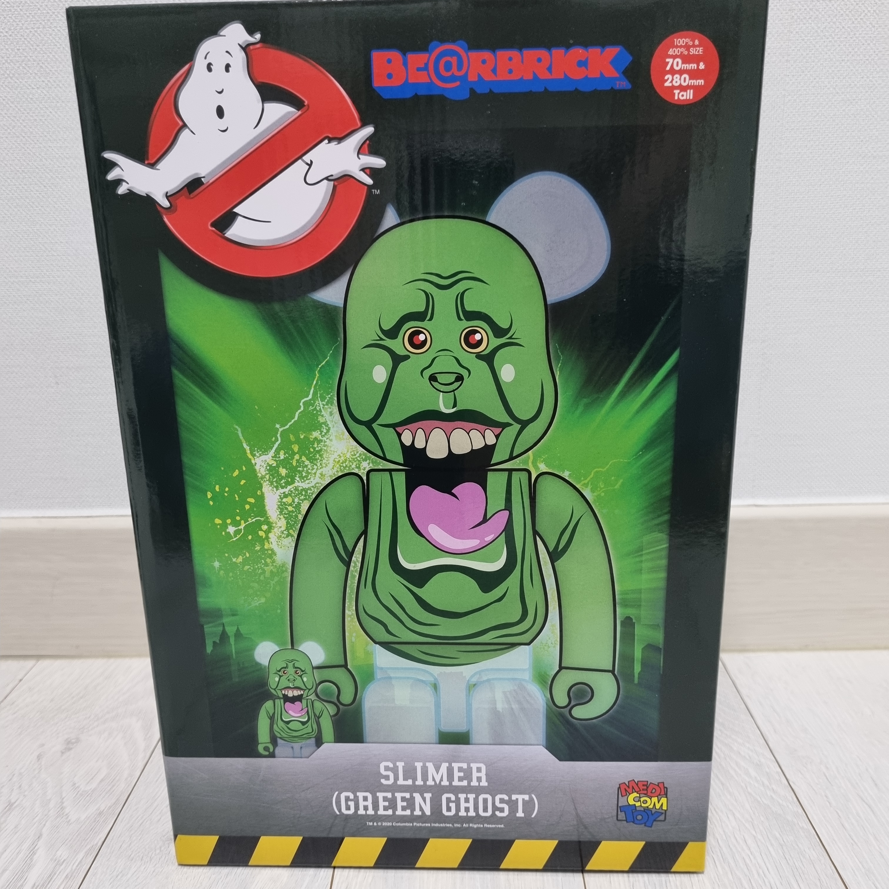 Bearbrick Ghostbusters Slimer 100% & 400% Set 착용 스타일