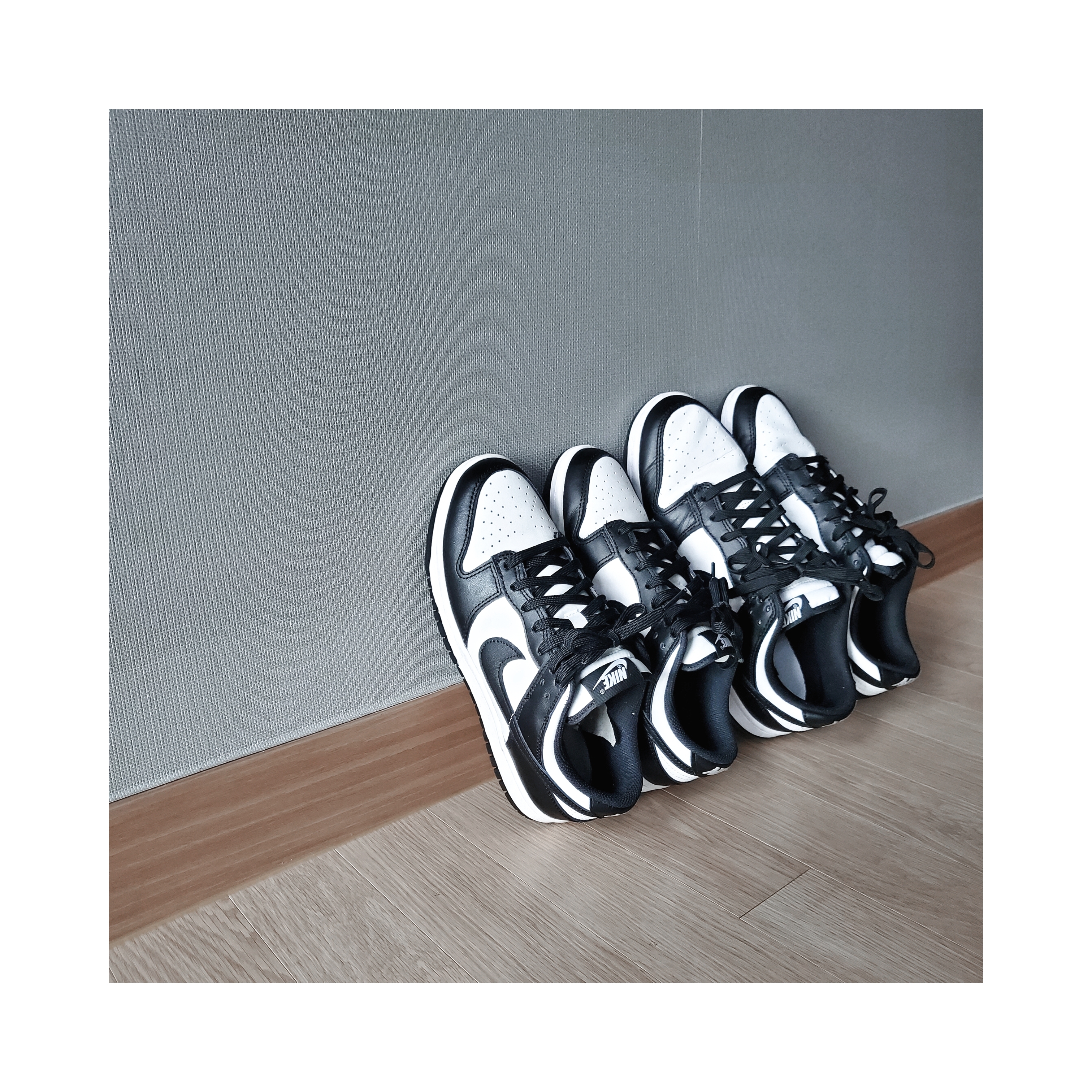 Nike Dunk Low Retro Black, (W) Nike Dunk Low Black 착용 스타일