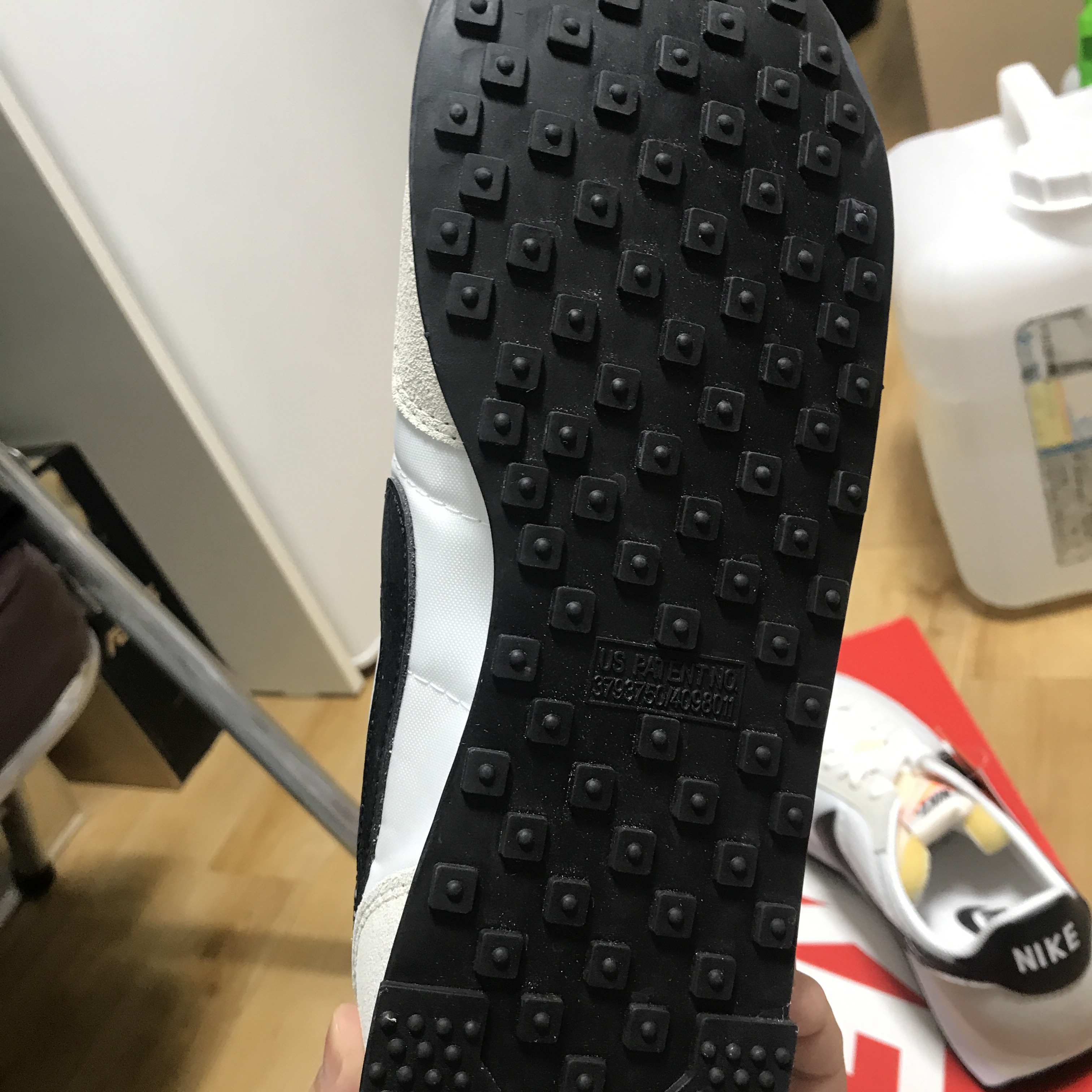 Nike Waffle Trainer 2 Black Sail 착용 스타일 - 4