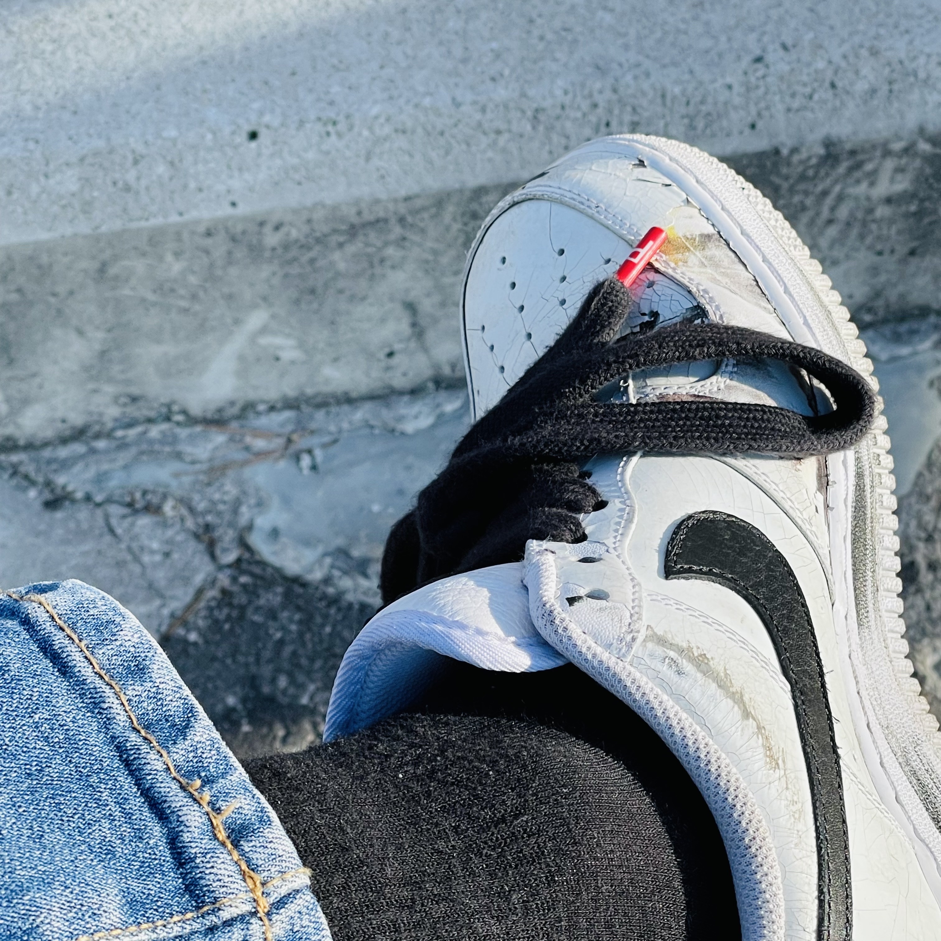 Nike x Peaceminusone Air Force 1 Low Para-Noise 2.0 착용 스타일
