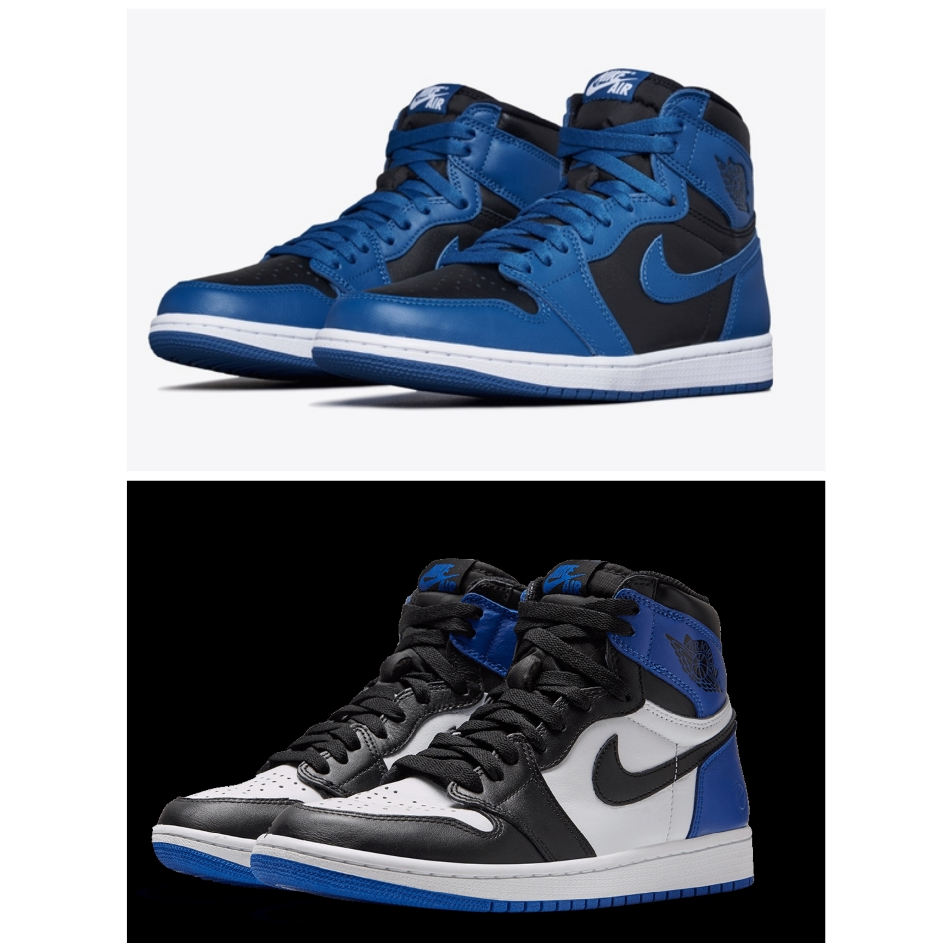 Jordan 1 Retro High OG Dark Marina Blue, Jordan 1 x Fragment Retro High OG 착용 스타일 - 1