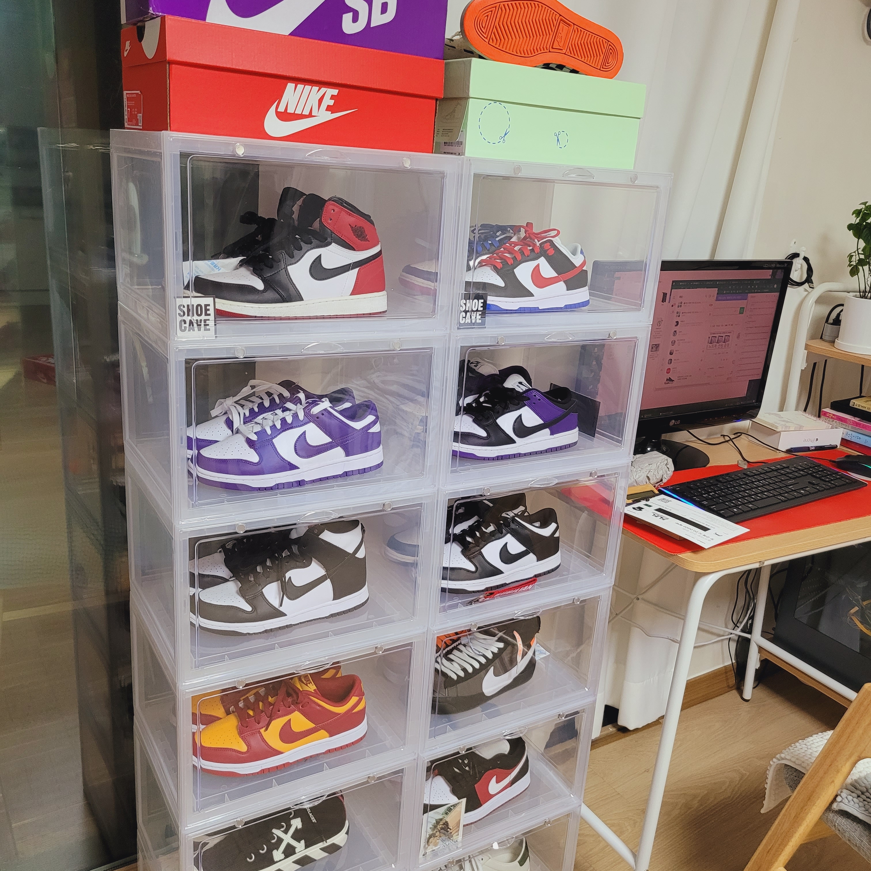 Nike Dunk Low Retro Championship Court Purple 착용 스타일 - 2