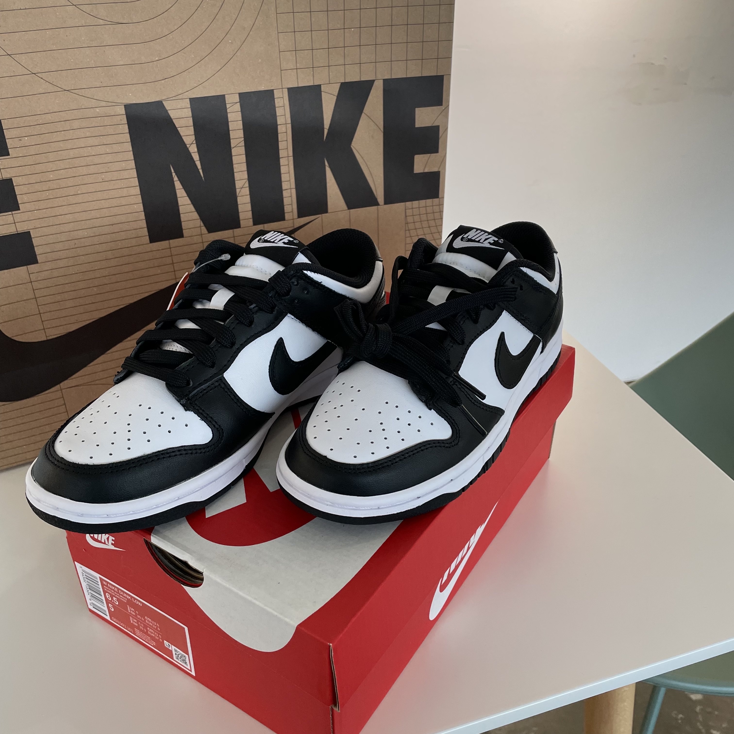(W) Nike Dunk Low Black 착용 스타일