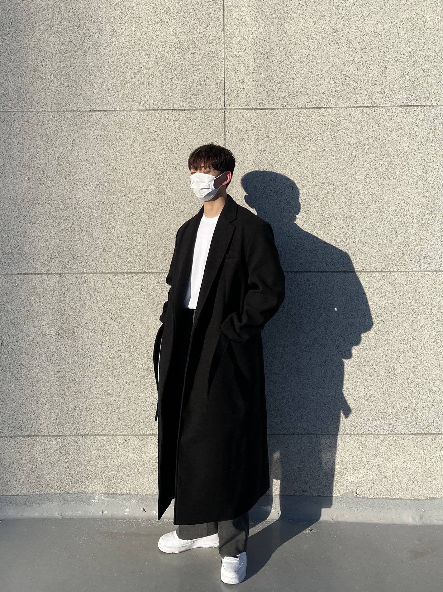Nike Air Force 1 '07 White Black 착용 스타일 - 4
