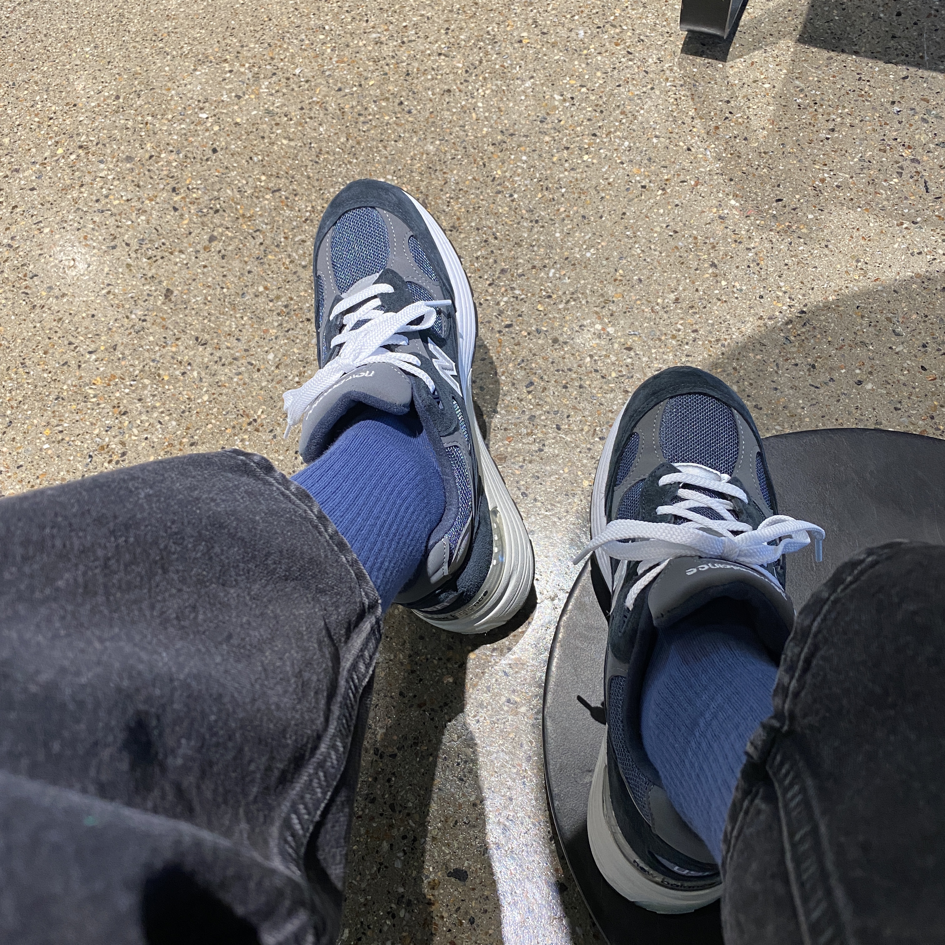 New Balance 992 Made in USA Navy 착용 스타일