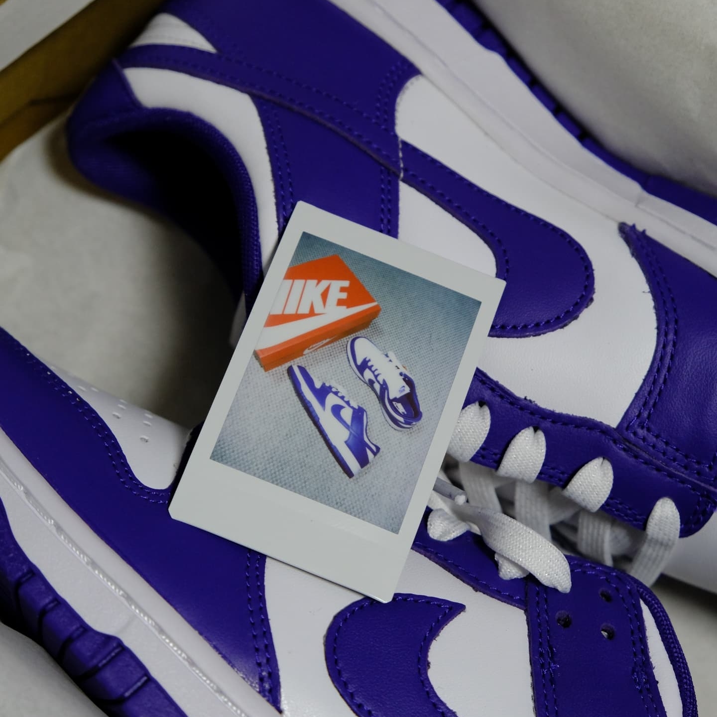 Nike Dunk Low Retro Championship Court Purple 착용 스타일 - 3