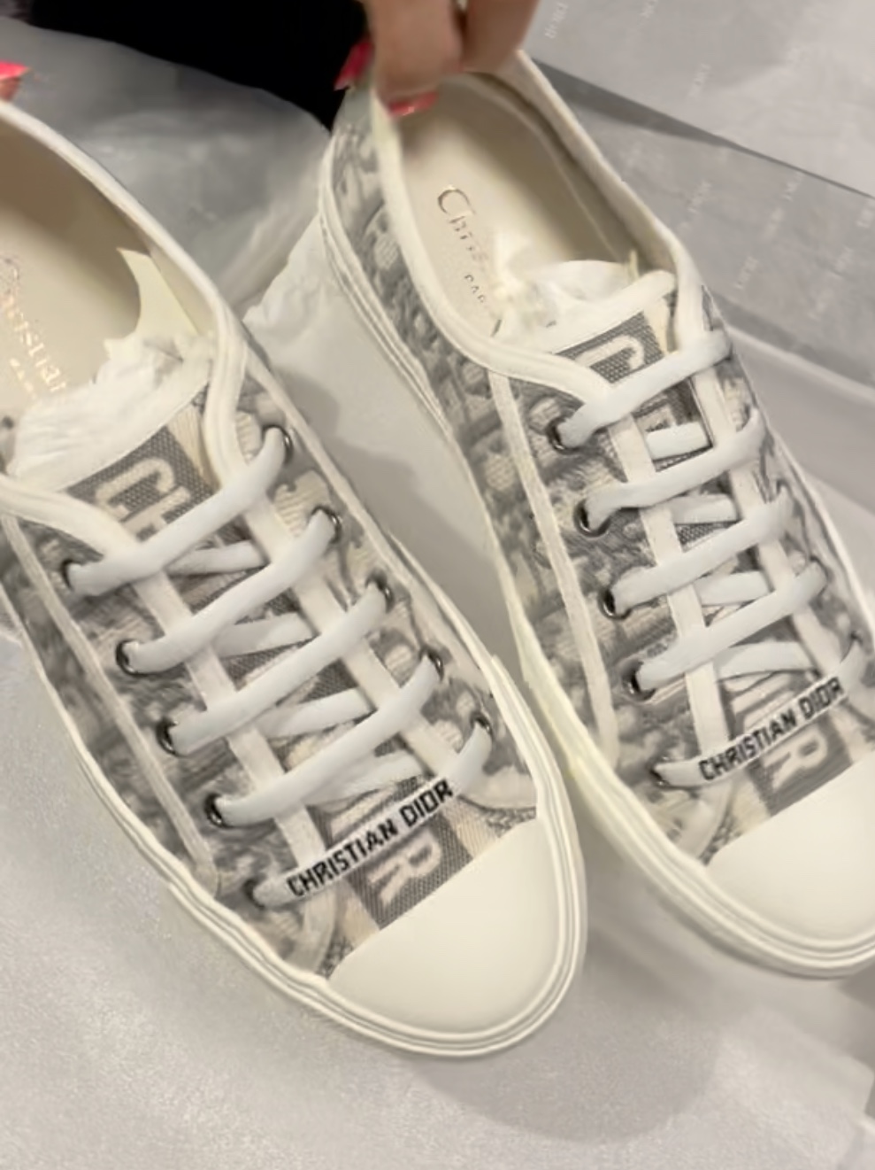 Dior B23 Low Dior Oblique White & Black 착용 스타일 - 3
