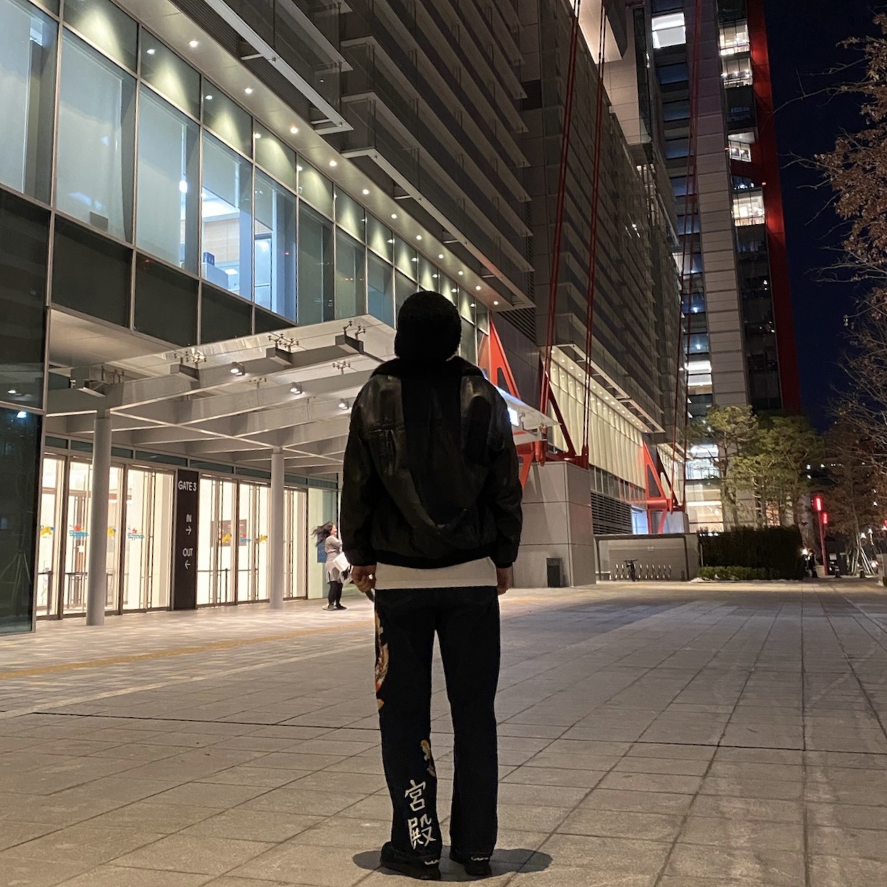 Palace Carp Jean Rinse Indigo - 21FW, Nike x Comme des Garcons Air Pegasus 83 Black White 착용 스타일 - 2