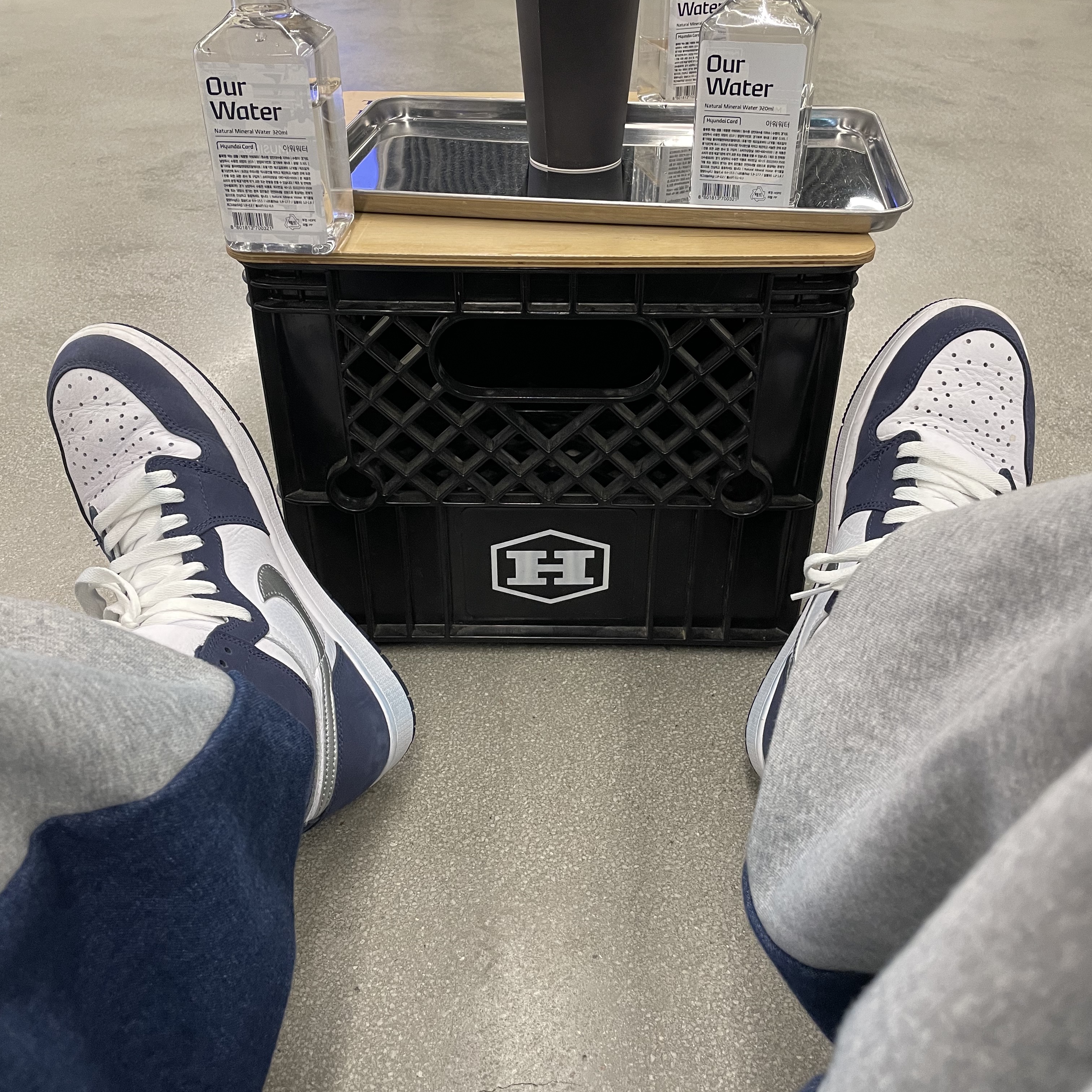 Jordan 1 Retro High OG CO.JP Midnight Navy 착용 스타일