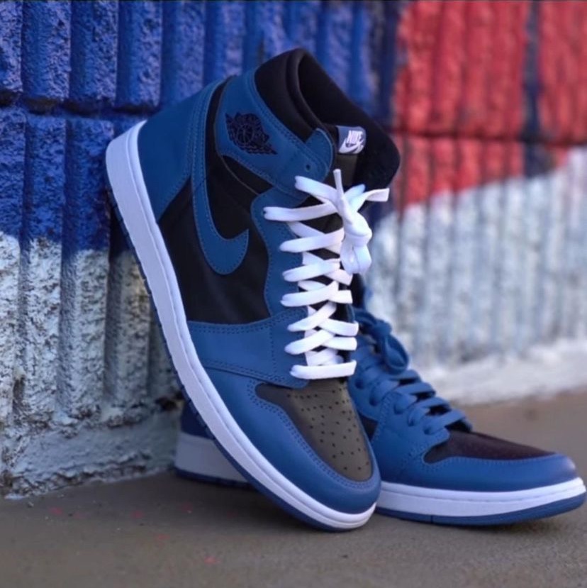 (GS) Jordan 1 Retro High OG Dark Marina Blue 착용 스타일