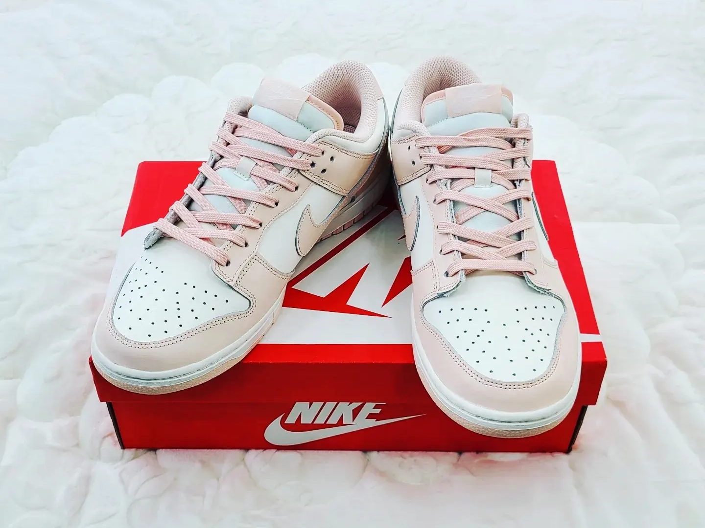 (W) Nike Dunk Low Orange Pearl 착용 스타일 - 3